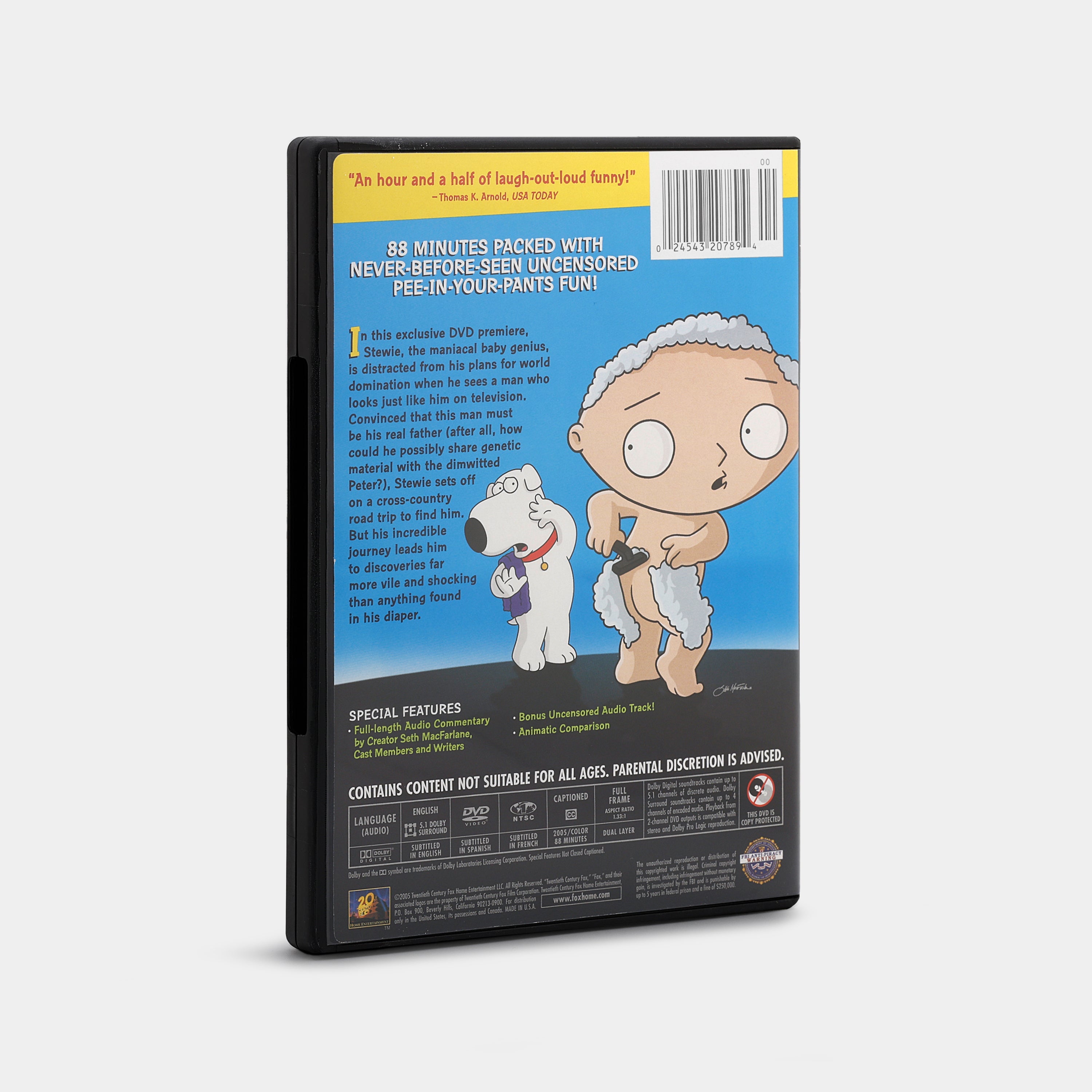 Family Guy Presents Stewie Griffin: The Untold Story DVD