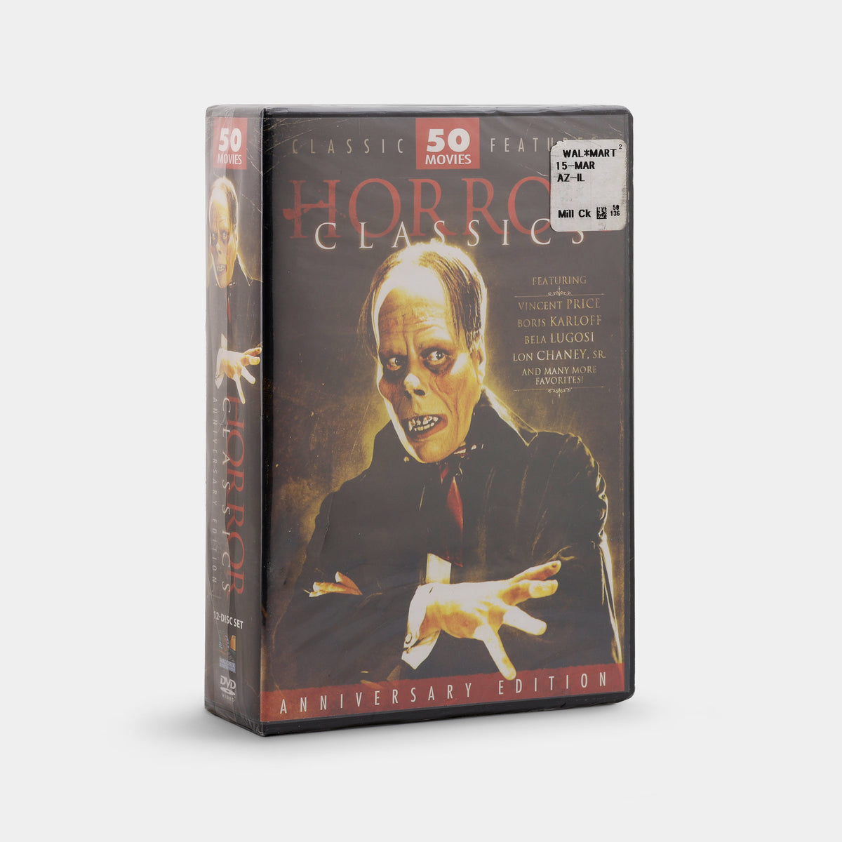 Horror Classics: 50 Movie Pack Anniversary Edition (Sealed) 12-Disc DVD Set