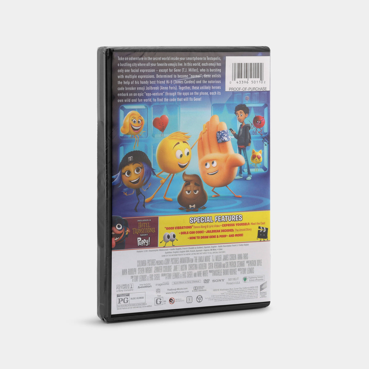 The Emoji Movie (Widescreen, Sealed) DVD