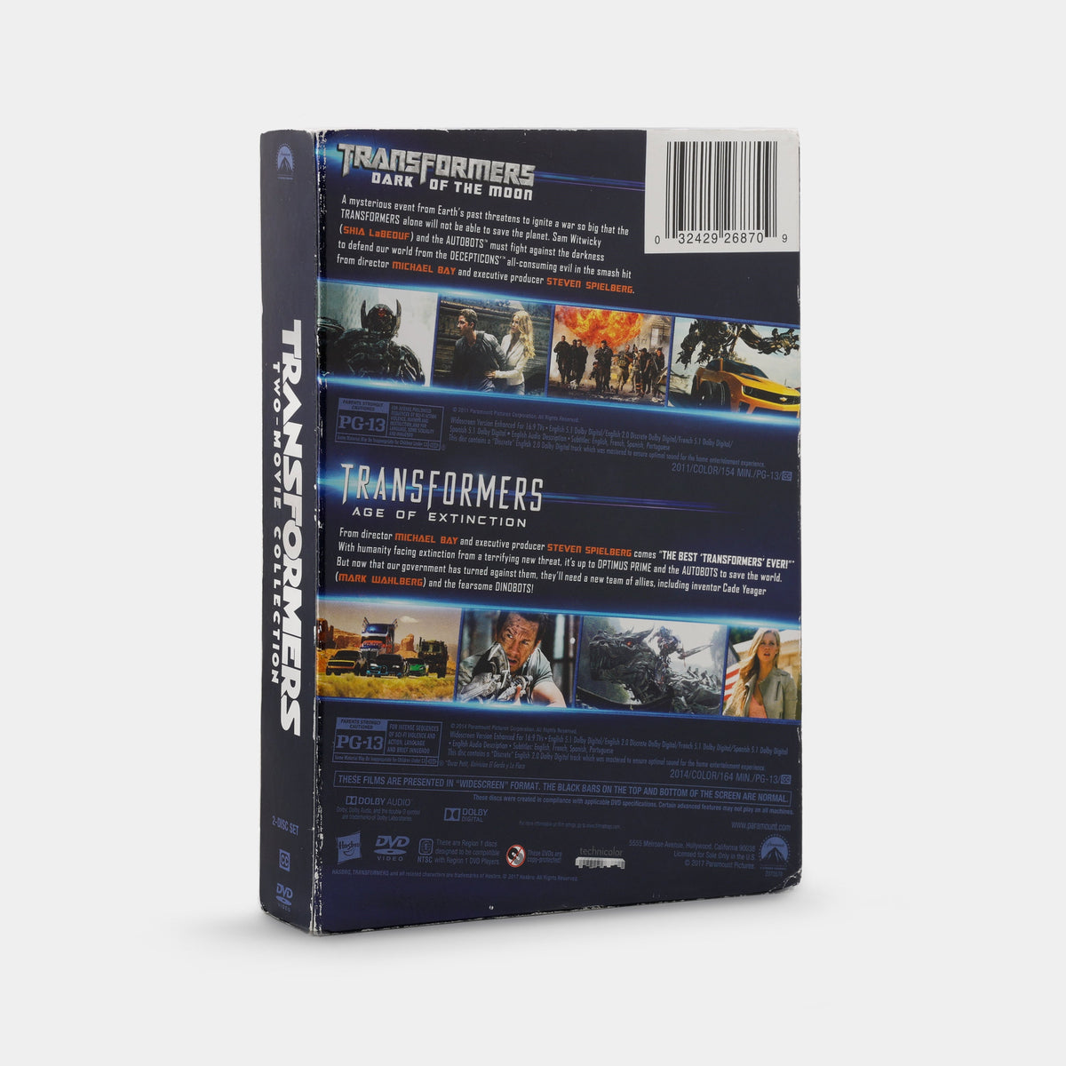 Transformers Two-Movie Collection: Dark of the Moon / Age of Extinction (Widescreen, Sealed) 2-Disc DVD