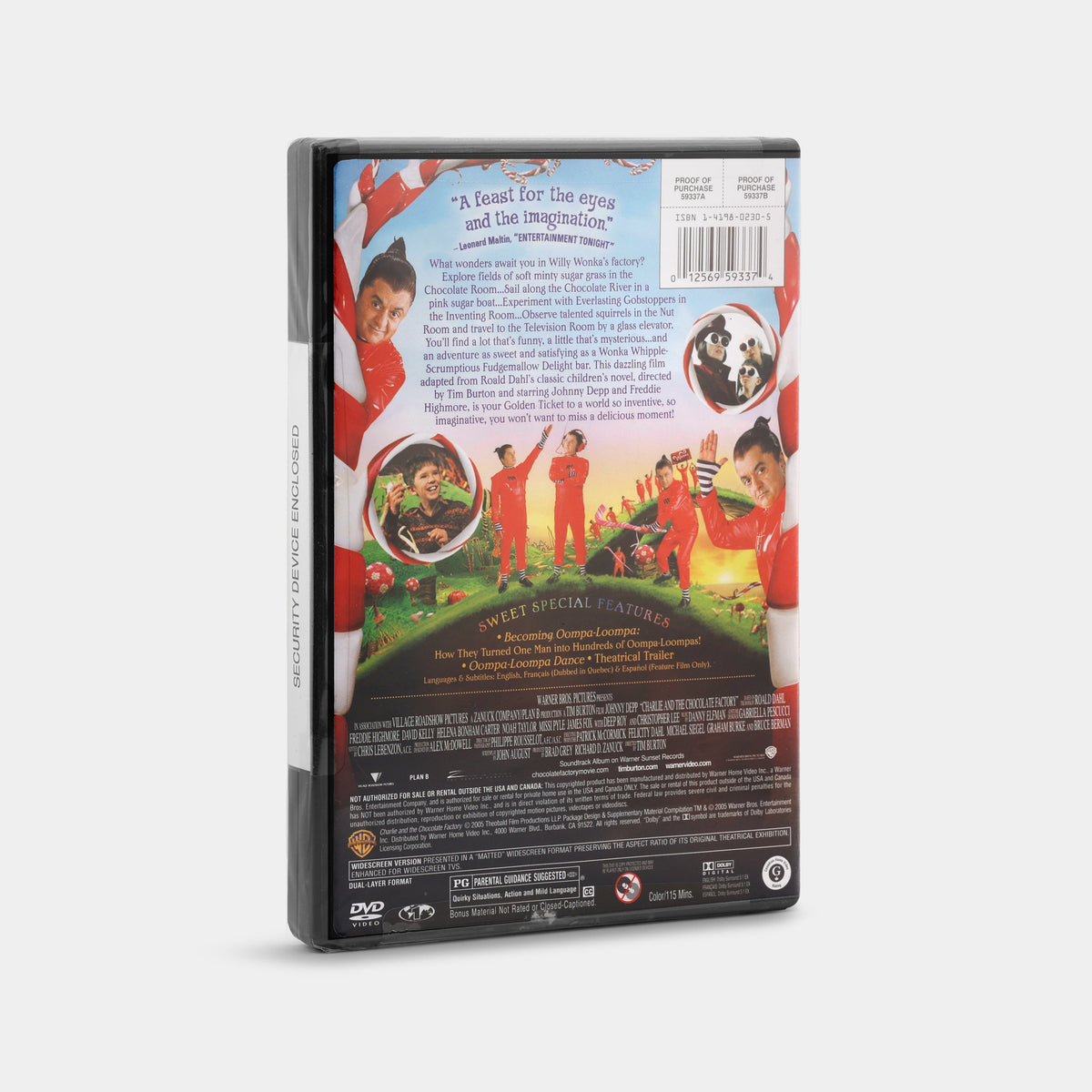 Charlie and the Chocolate Factory (Widescreen, Sealed) DVD