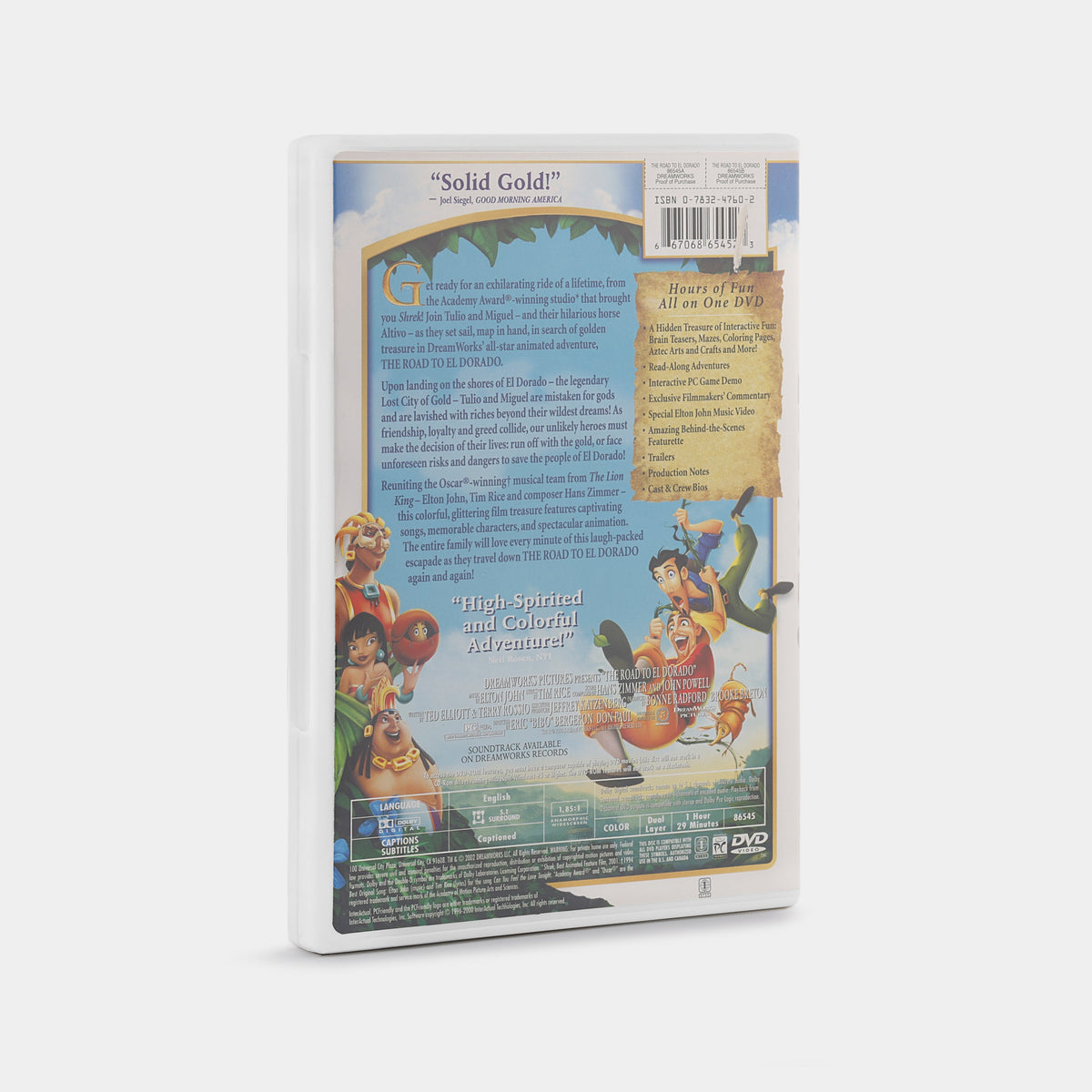 The Road to El Dorado (Widescreen) DVD