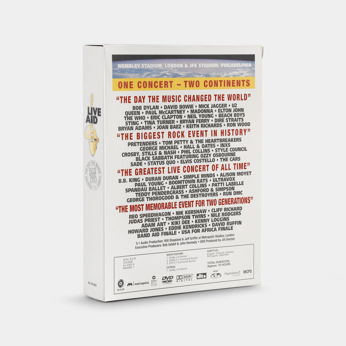 Live Aid DVD 4-Disc DVD Set