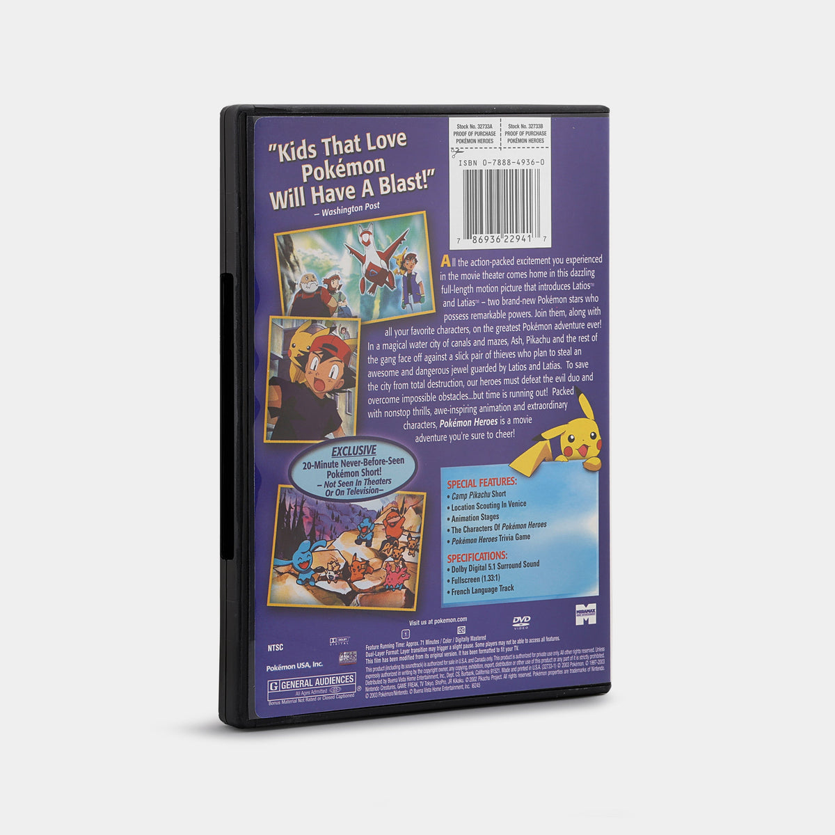 Pokémon Heroes (Full Screen) DVD