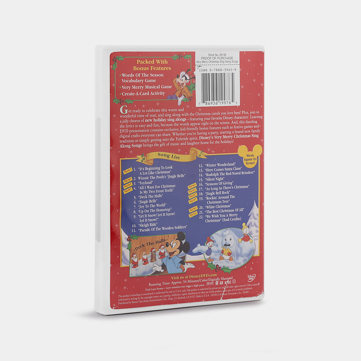 Disney Sing-Along Songs: Very Merry Christmas Songs DVD