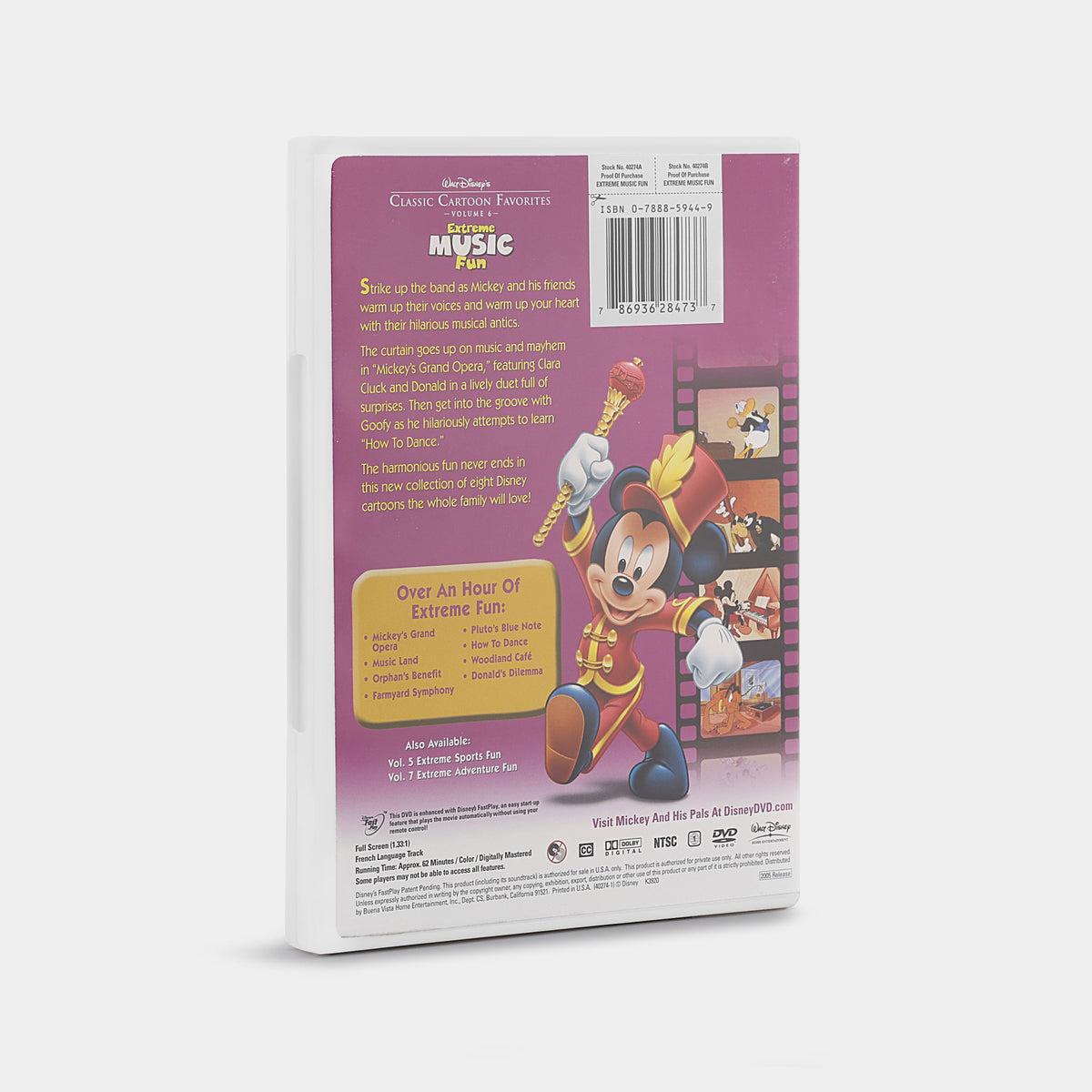 Walt Disney's Classic Cartoon Favorites, Volume 6: Extreme Music Fun DVD