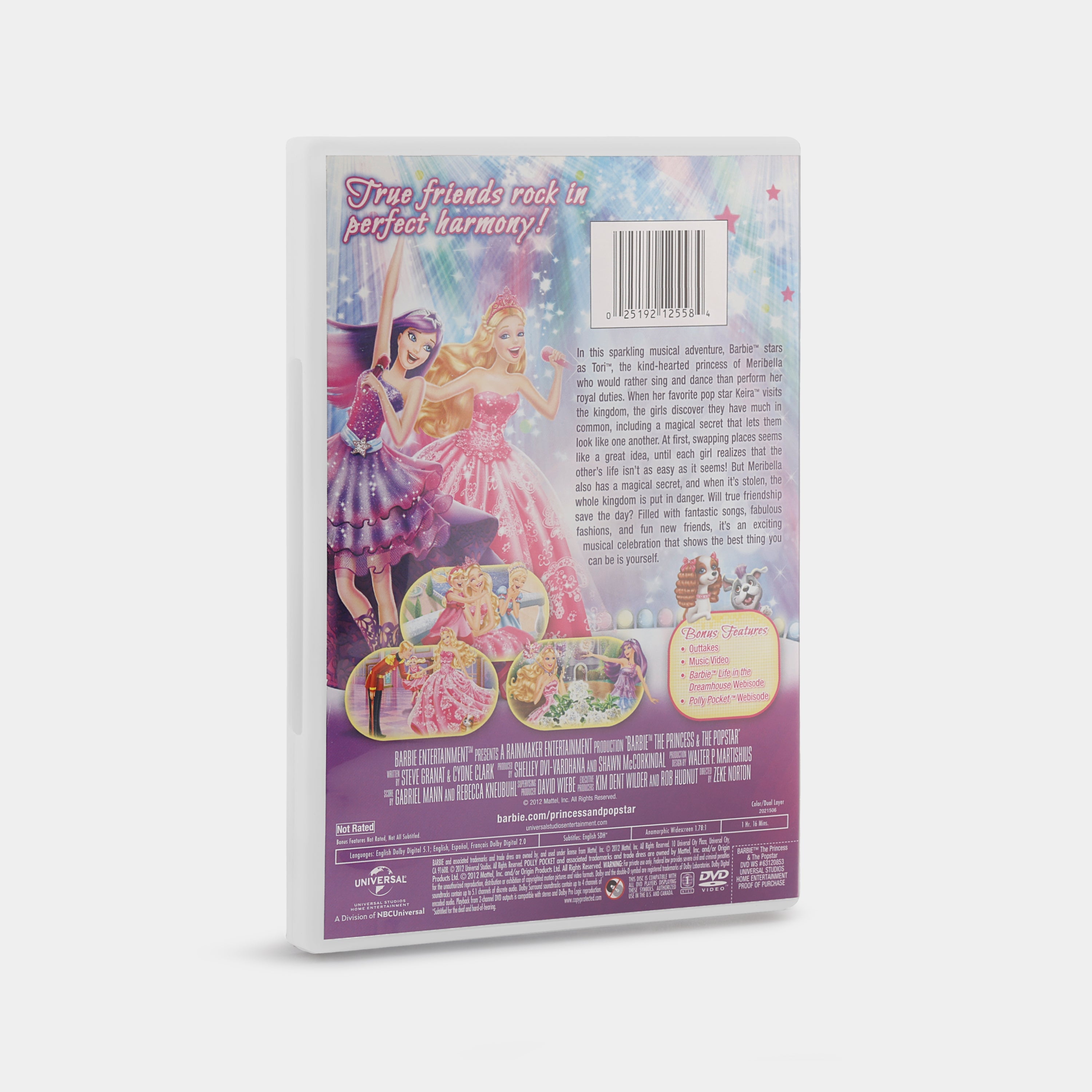 Barbie: The Princess & the Popstar DVD