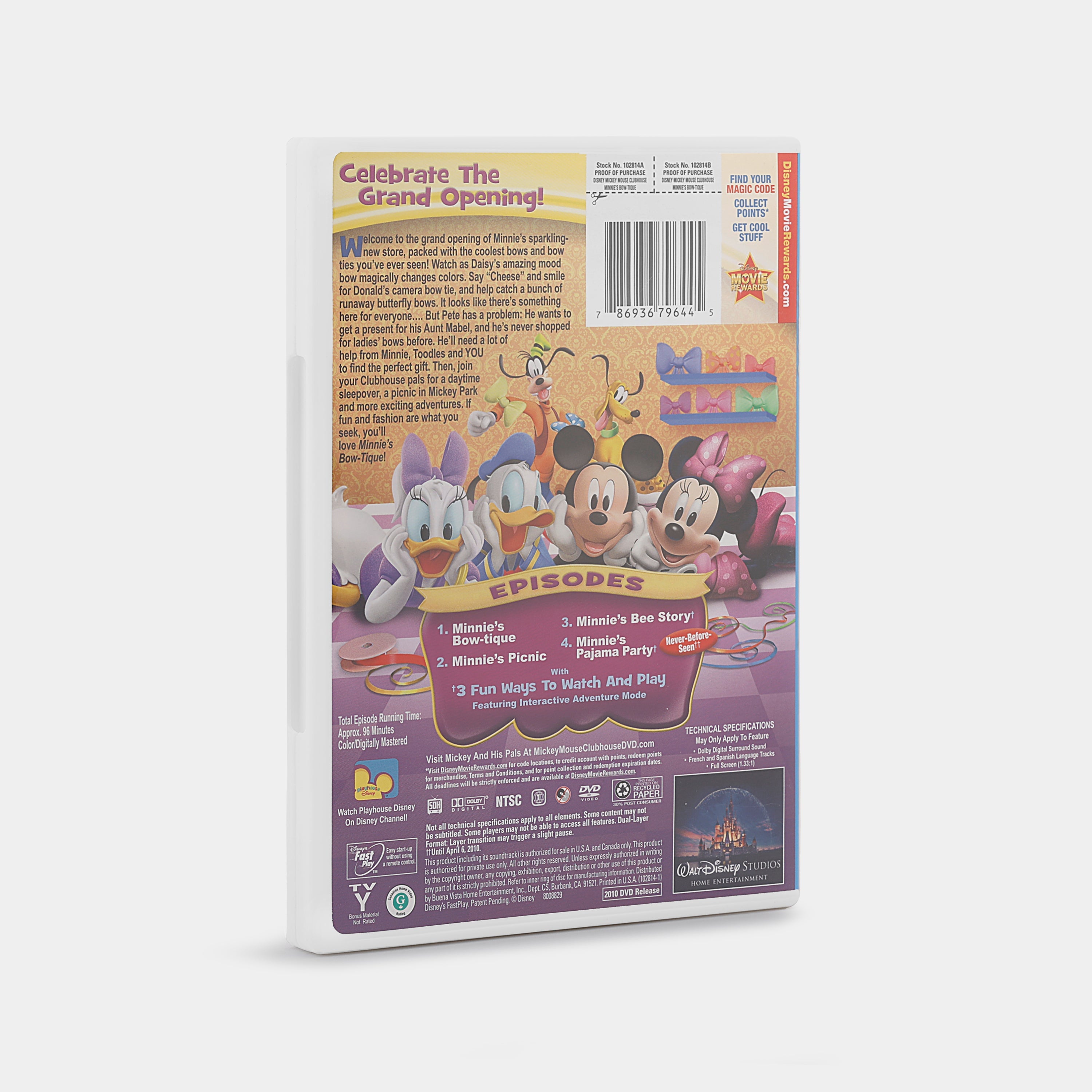 Mickey Mouse Clubhouse: Minnie's Bow-Tique (Full Screen) DVD