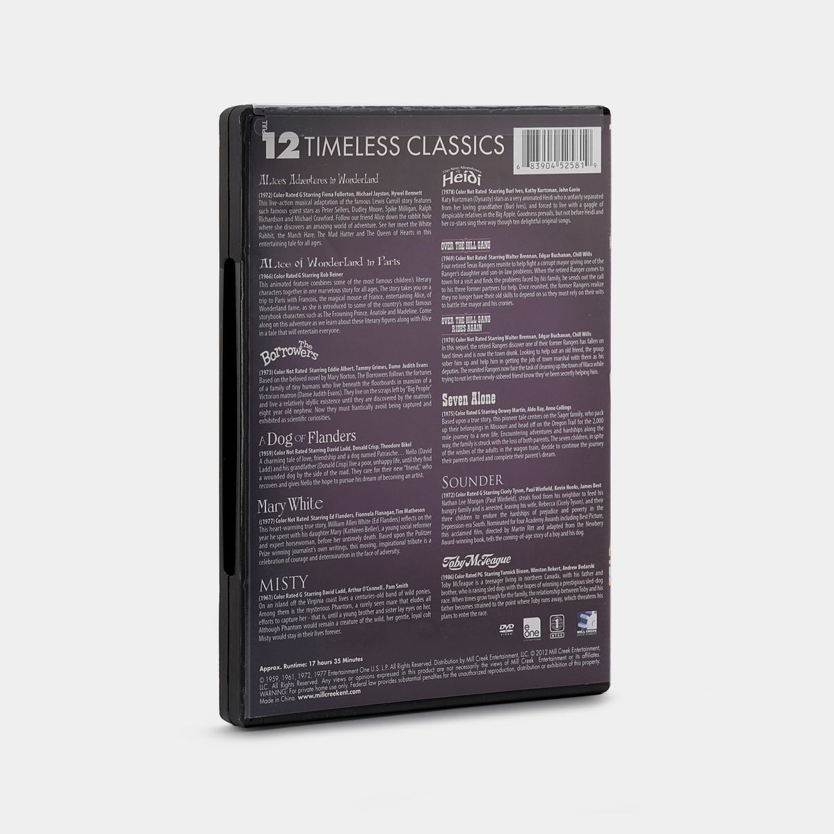 12 Timeless Classics (Sealed) 3-Disc DVD
