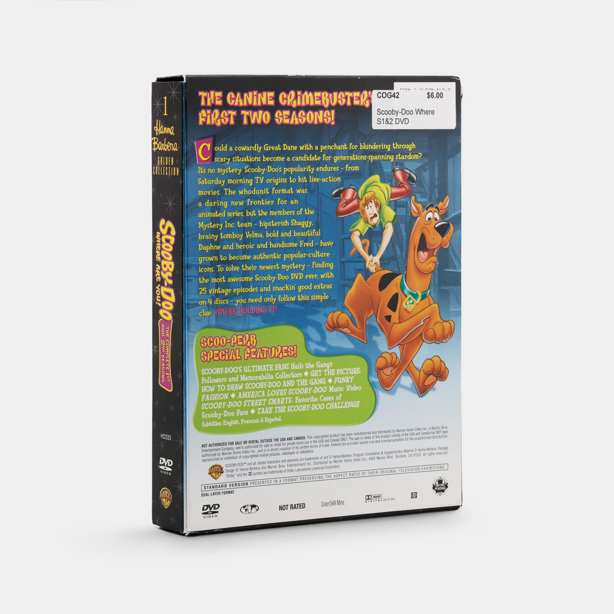 Scooby-Doo, Where Are You!: The Complete First and Second Seasons 4-Disc DVD