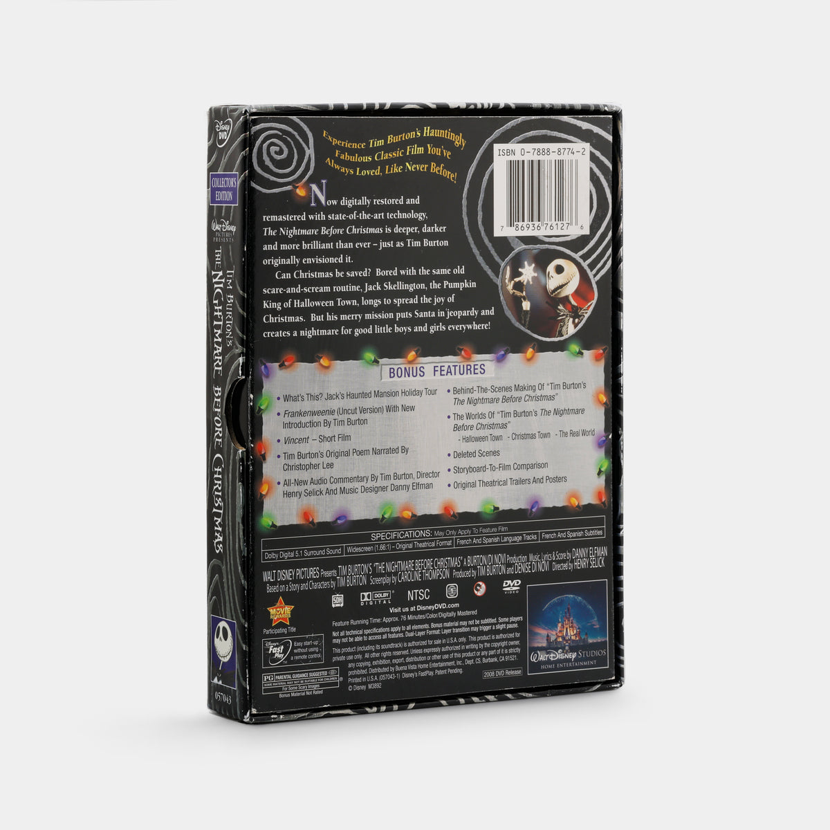 The Nightmare Before Christmas (2-Disc Collector's Edition Widescreen) 2-Disc DVD