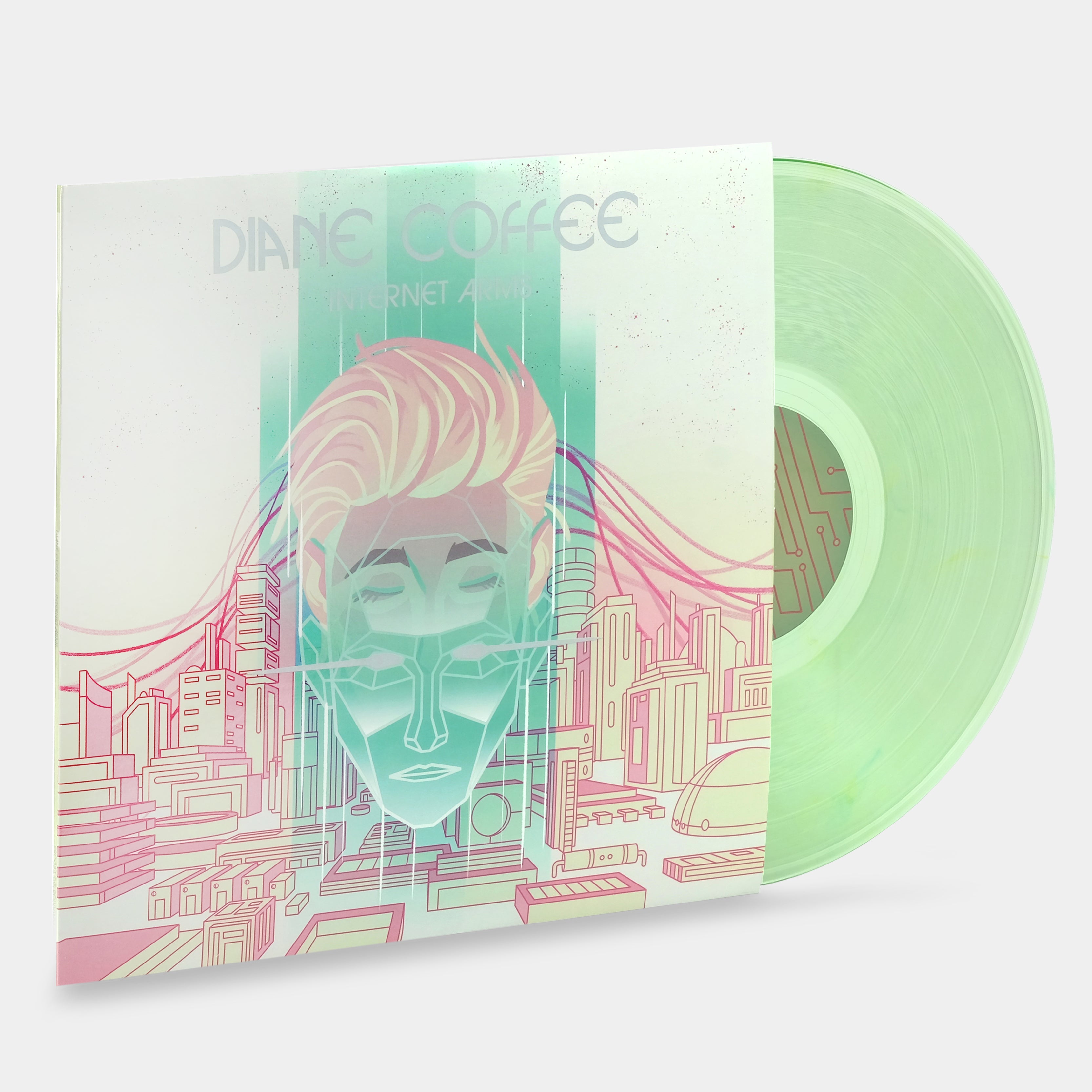 Diane Coffee - Internet Arms LP Clear Mint Green Vinyl Record