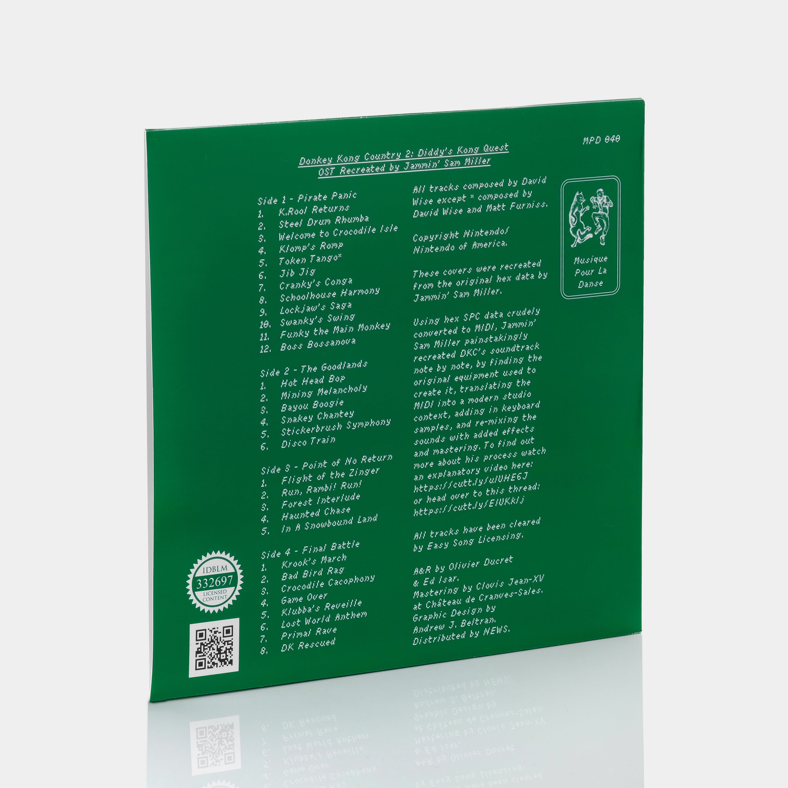 Jammin' Sam Miller – Donkey Kong Country 2: Diddy's Kong Quest (OST Recreated) 2xLP Green Vinyl Record