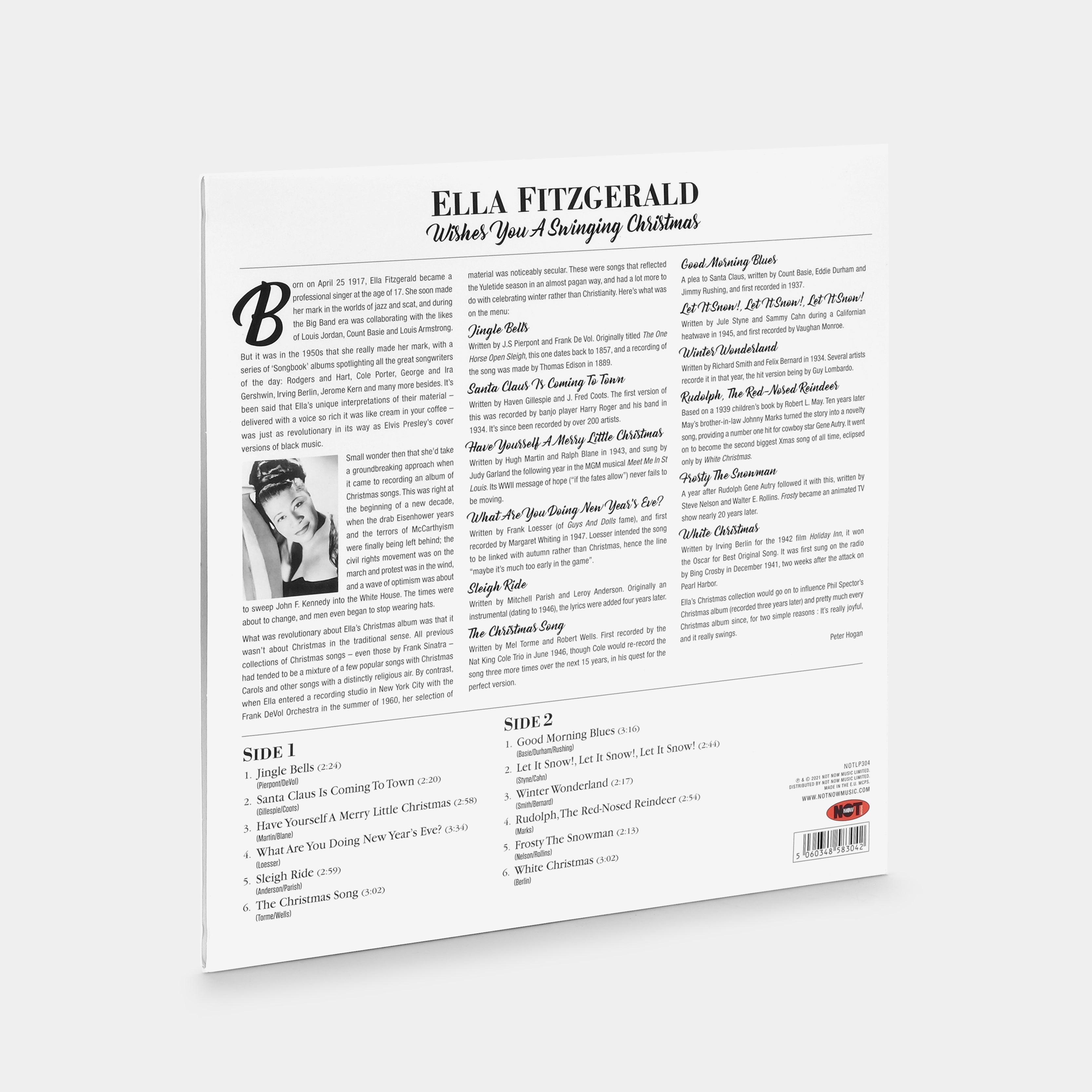 Ella Fitzgerald - Ella Wishes You A Swinging Christmas LP Gold Vinyl Record