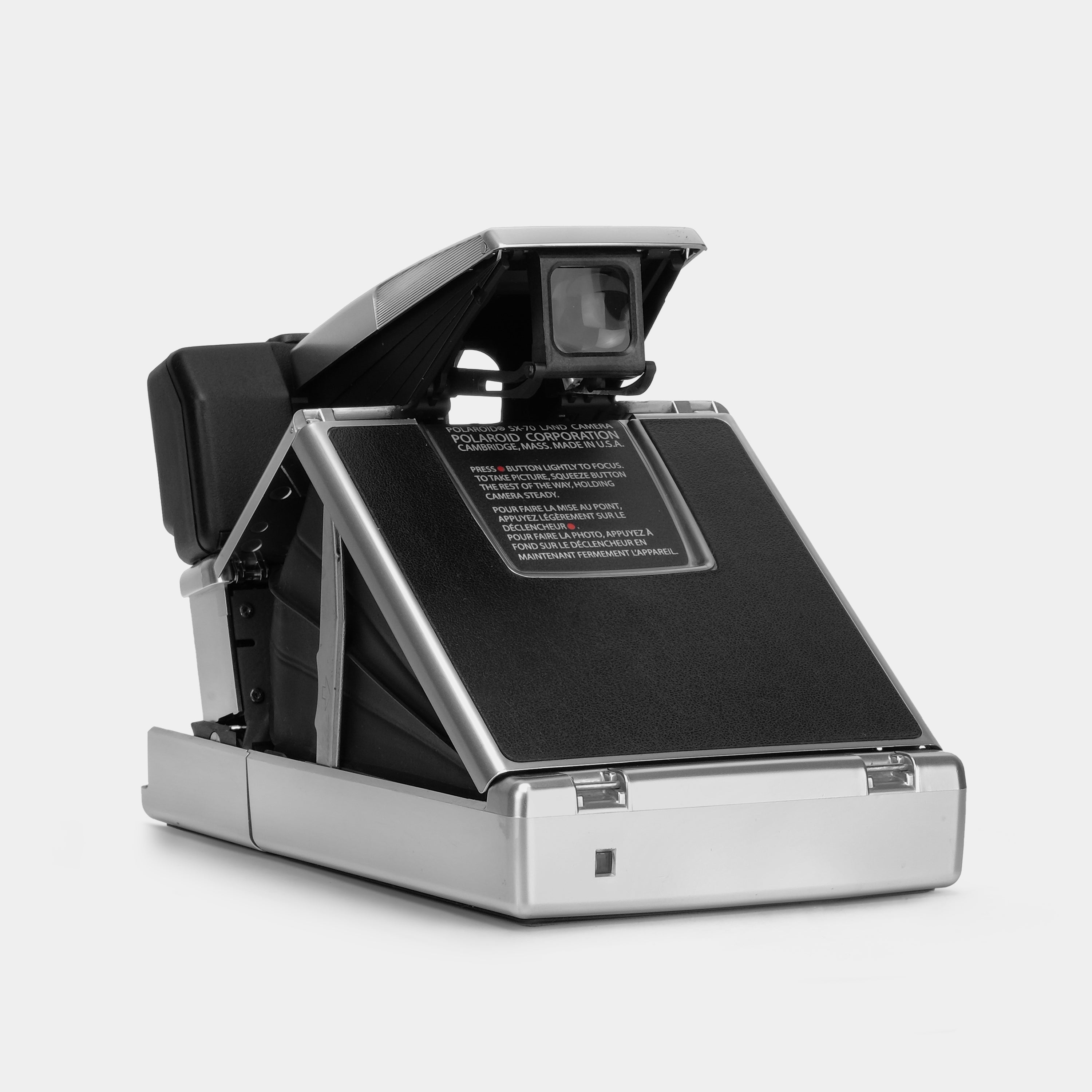 Polaroid SX-70 Sonar Autofocus Chrome Folding Instant Film Camera