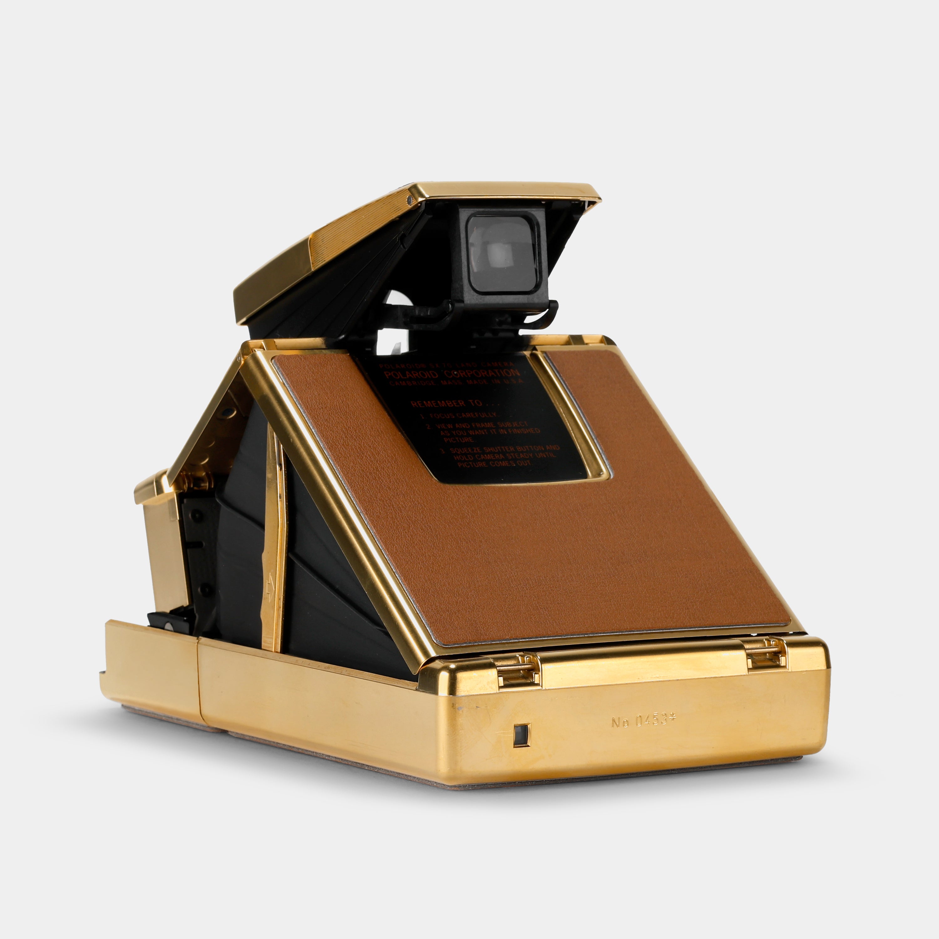 Polaroid SX-70 Alpha Gold-Plated Folding Instant Film Camera