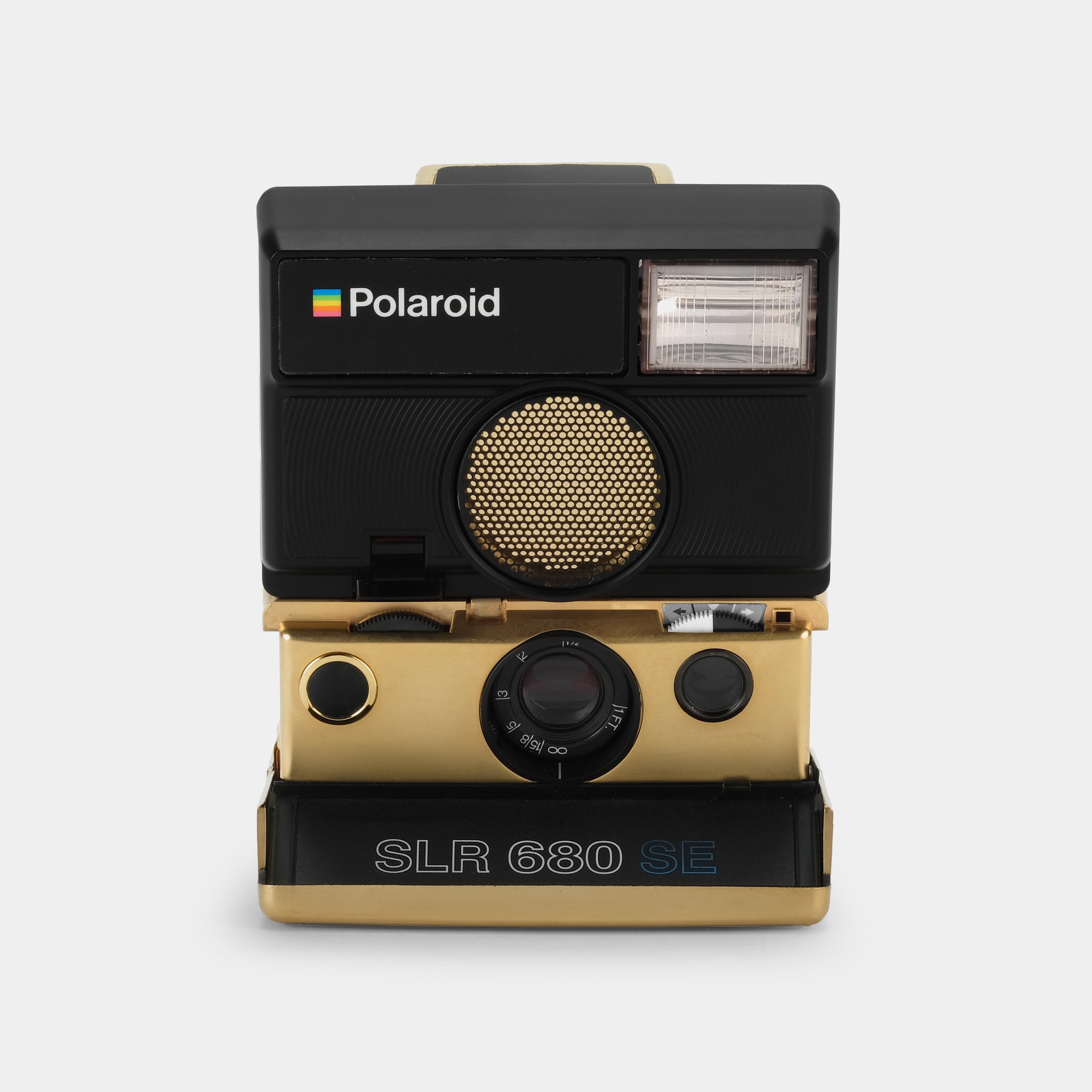 Polaroid 600 SLR 680 SE Gold Folding Instant Film Camera