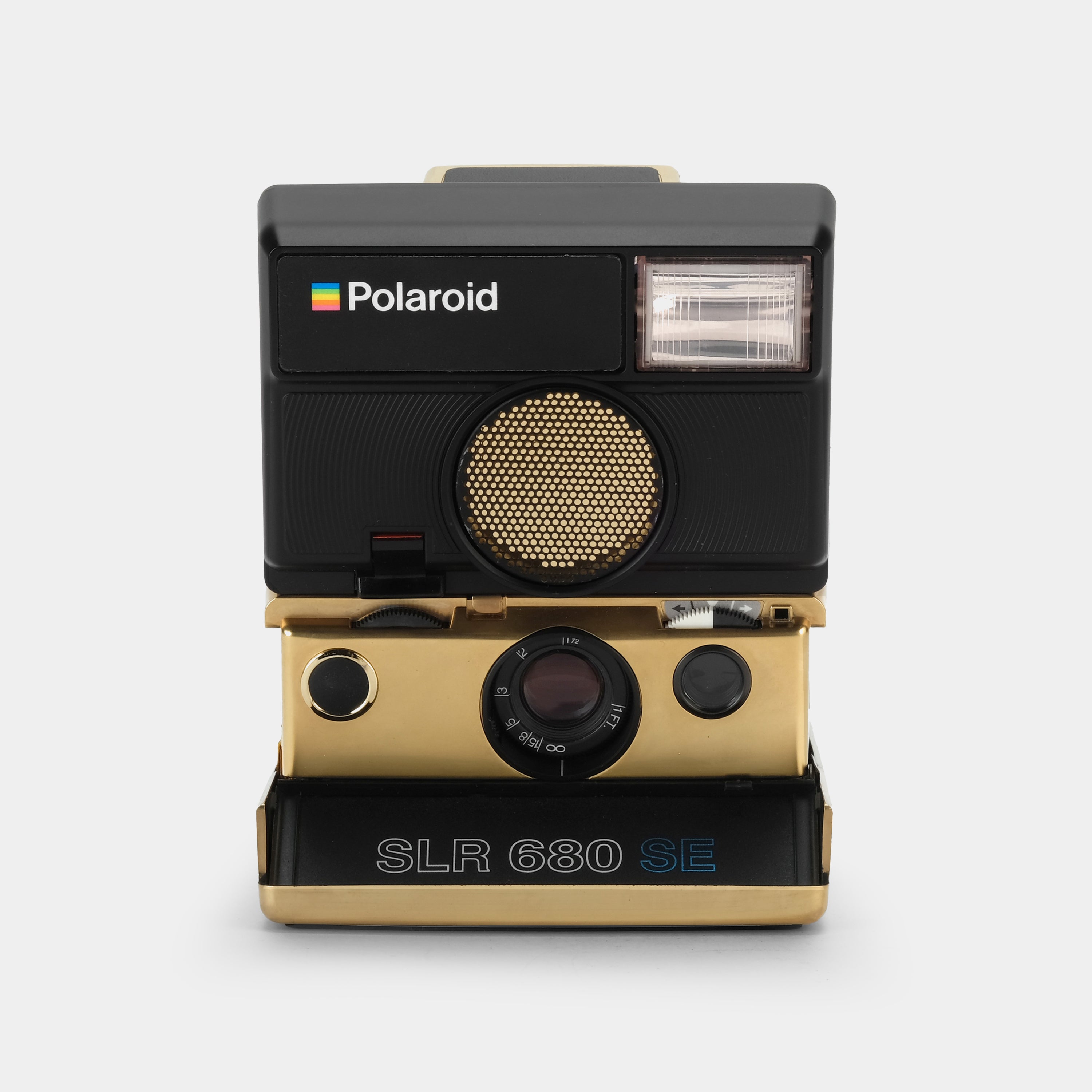 Polaroid 600 SLR 680 SE Gold Folding Instant Film Camera