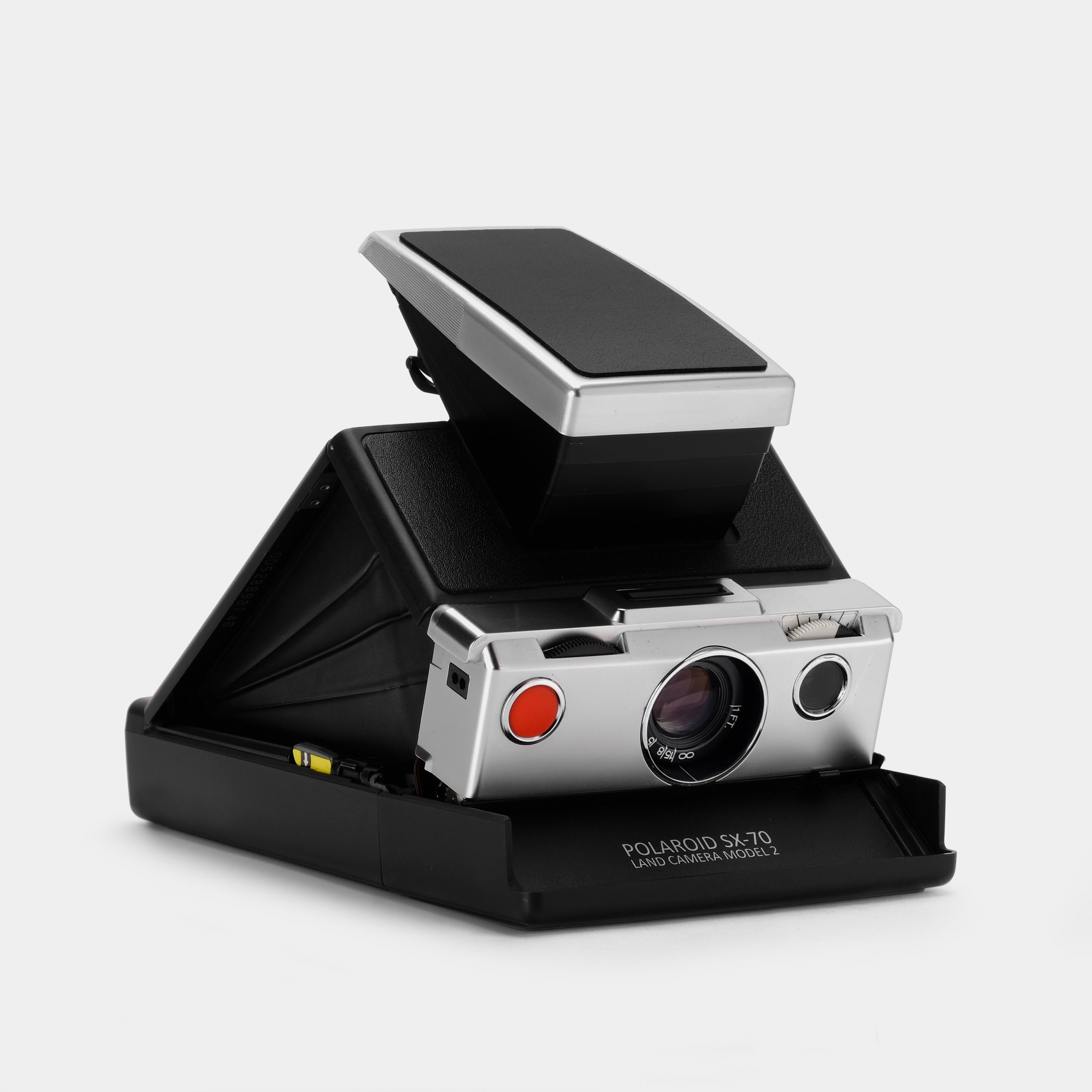 Polaroid SX-70 Model 2 Black with Chrome Folding Instant Film Camera