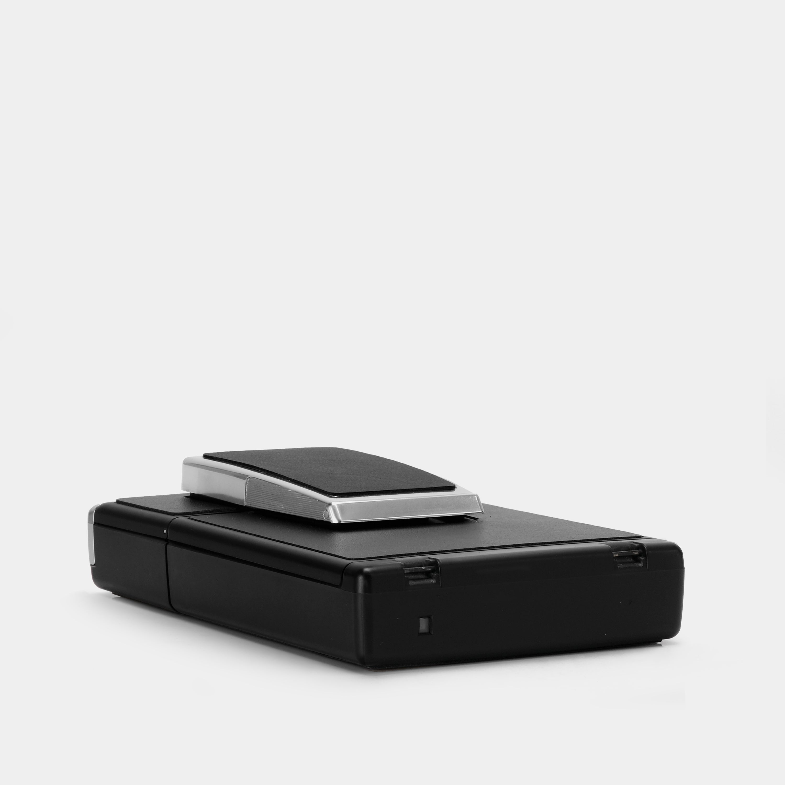 Polaroid SX-70 Alpha Black With Chrome Folding Instant Film Camera