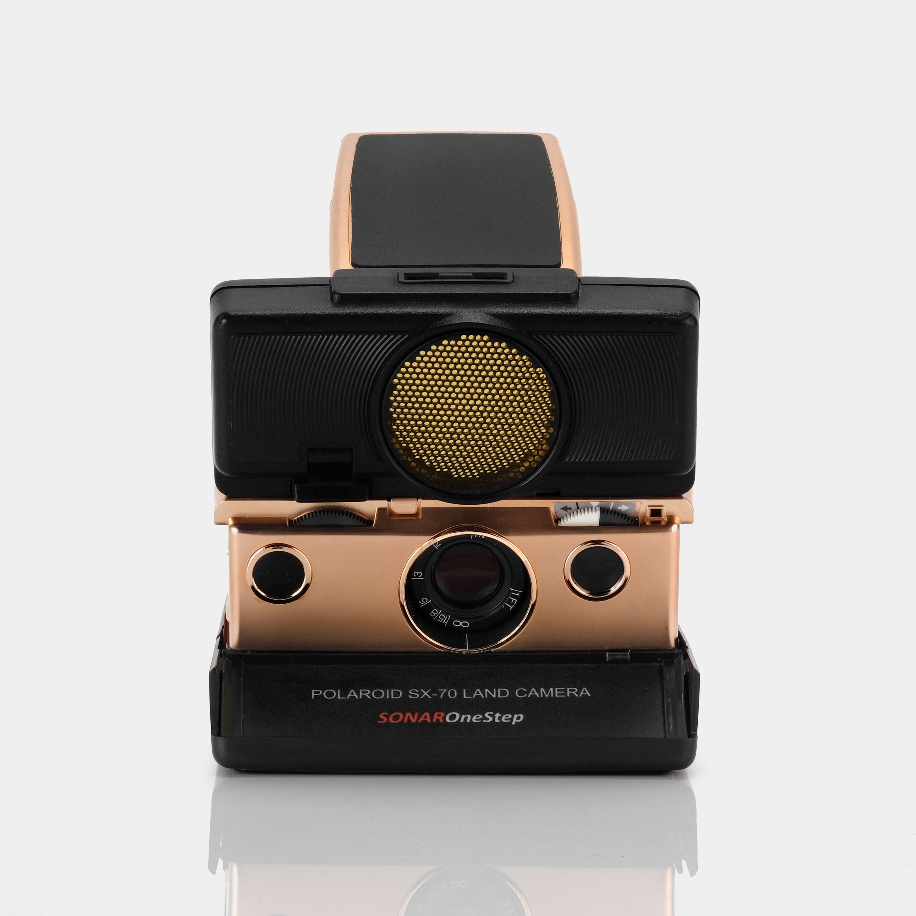 Polaroid SX-70 Sonar Autofocus Black with Rose Gold Folding Instant Film Camera