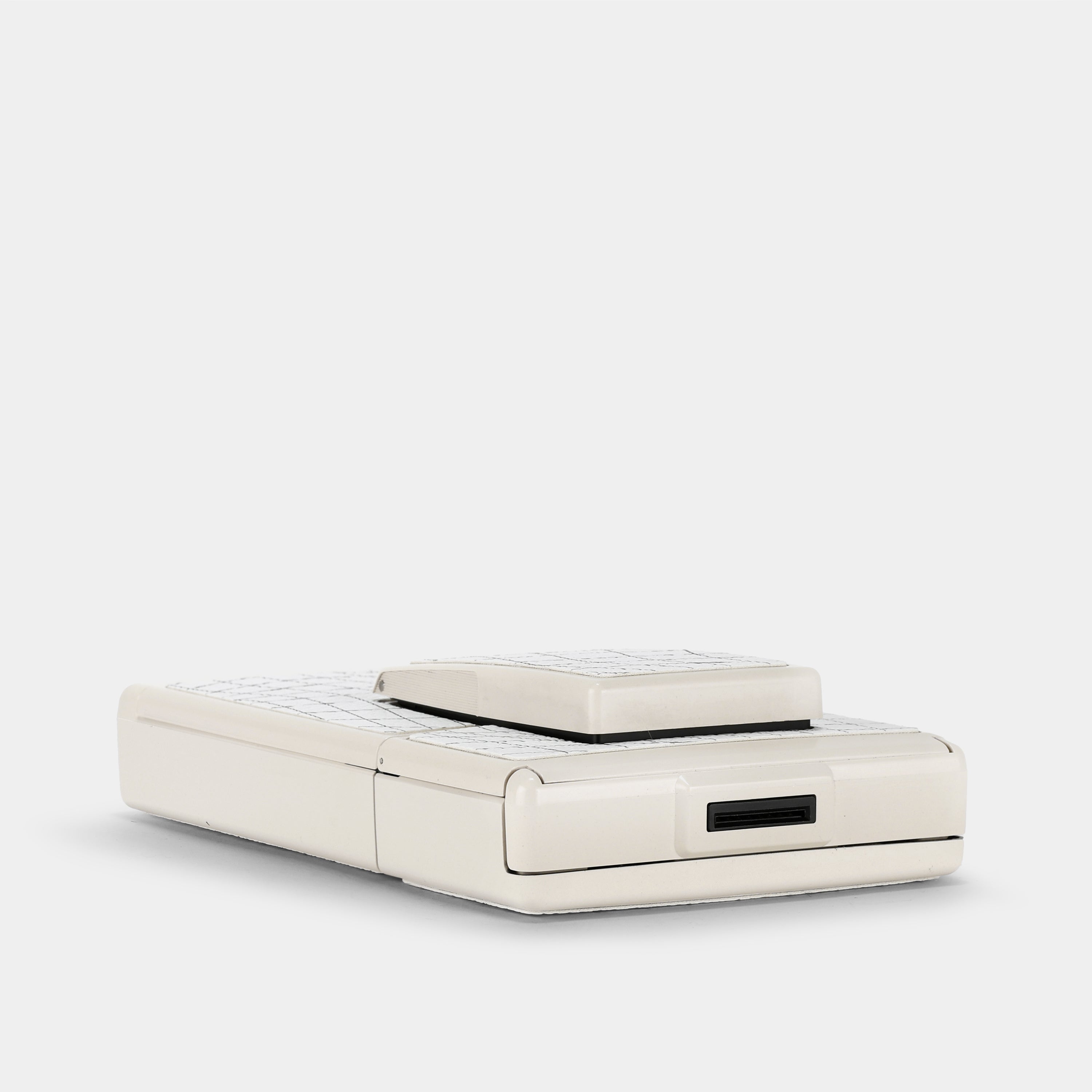 Polaroid 600 Model 2 White and Black 3D Wave Grid Folding Instant Film Camera