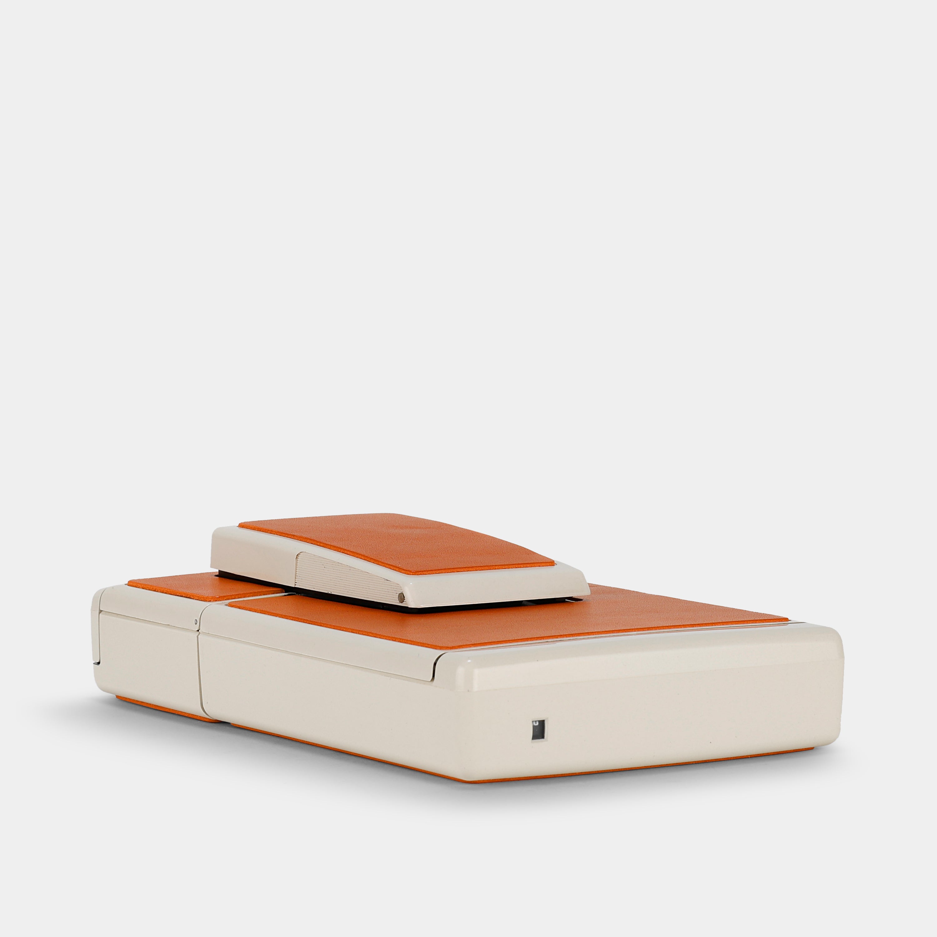 Polaroid SX-70 Model 2 White and Orange Folding Instant Film Camera