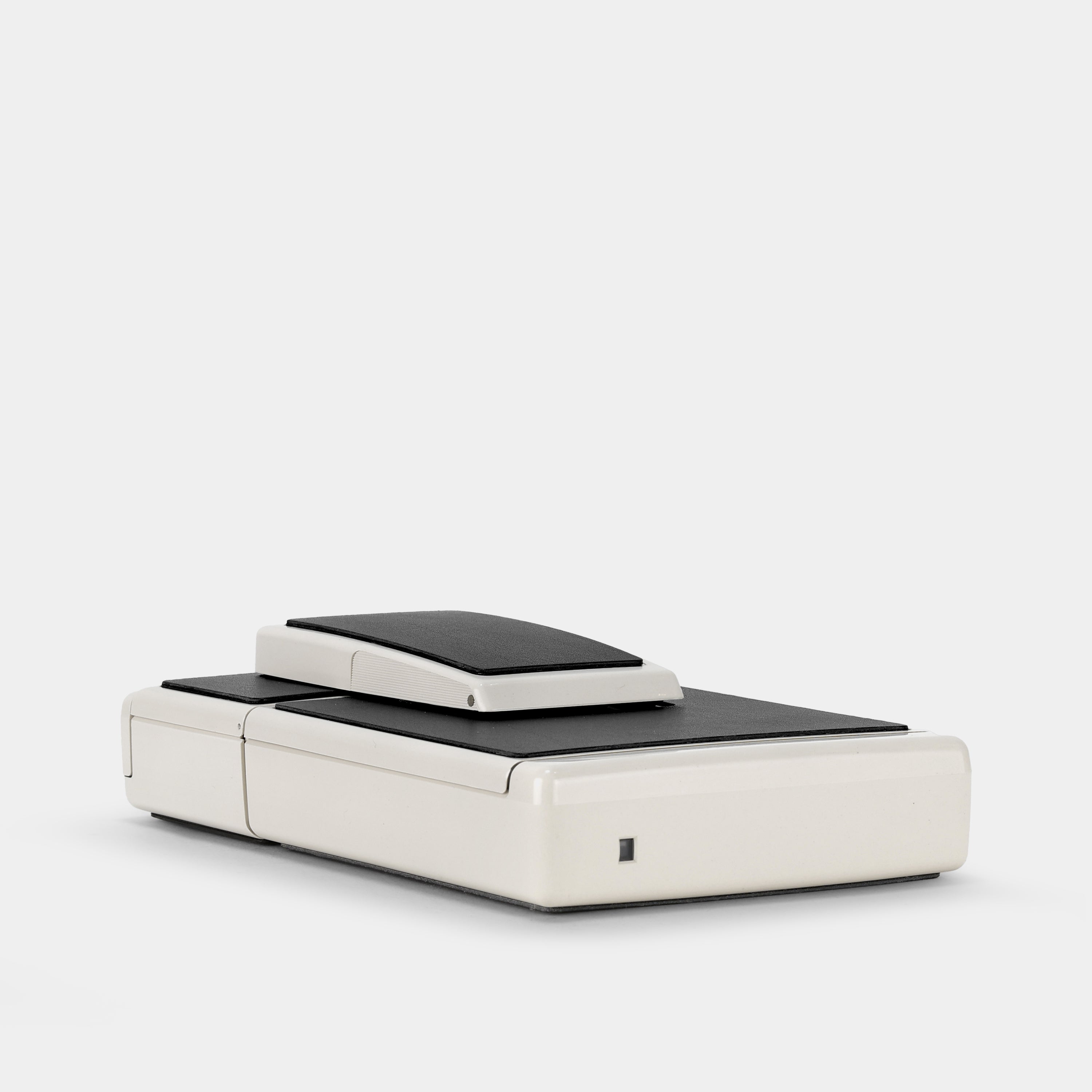 Polaroid SX-70 Model 2 White with Black Leathers Folding Instant Film Camera