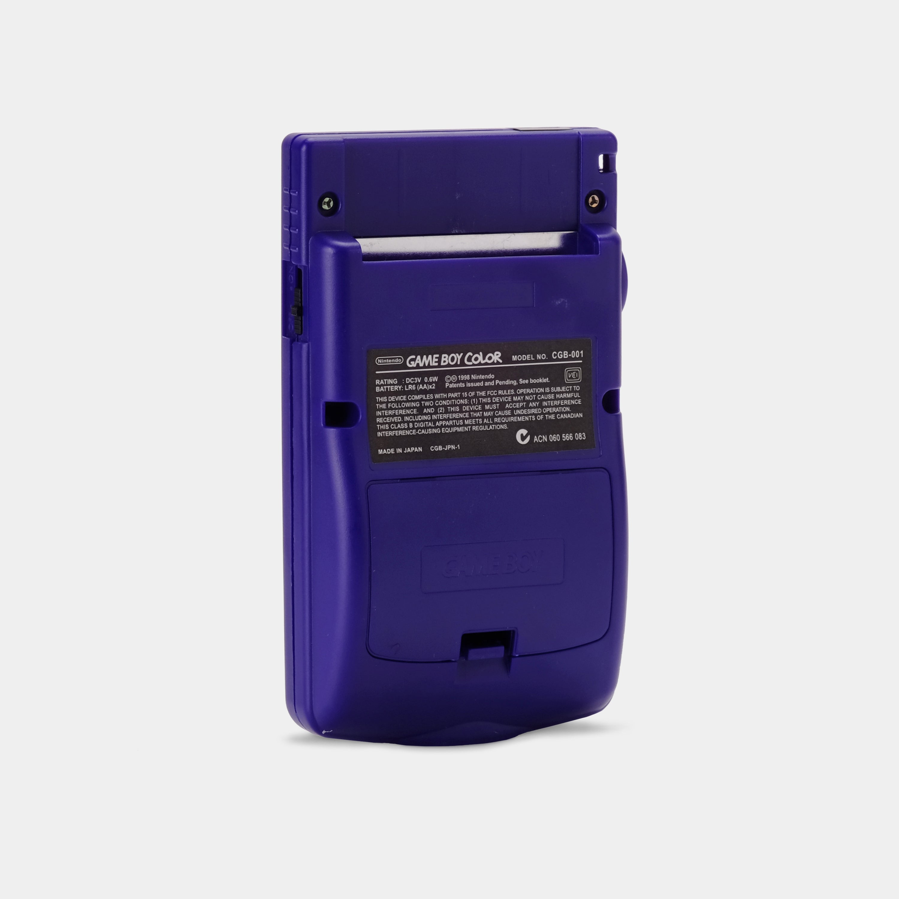 Purchases Nintendo Game Boy Color in Grape w Game