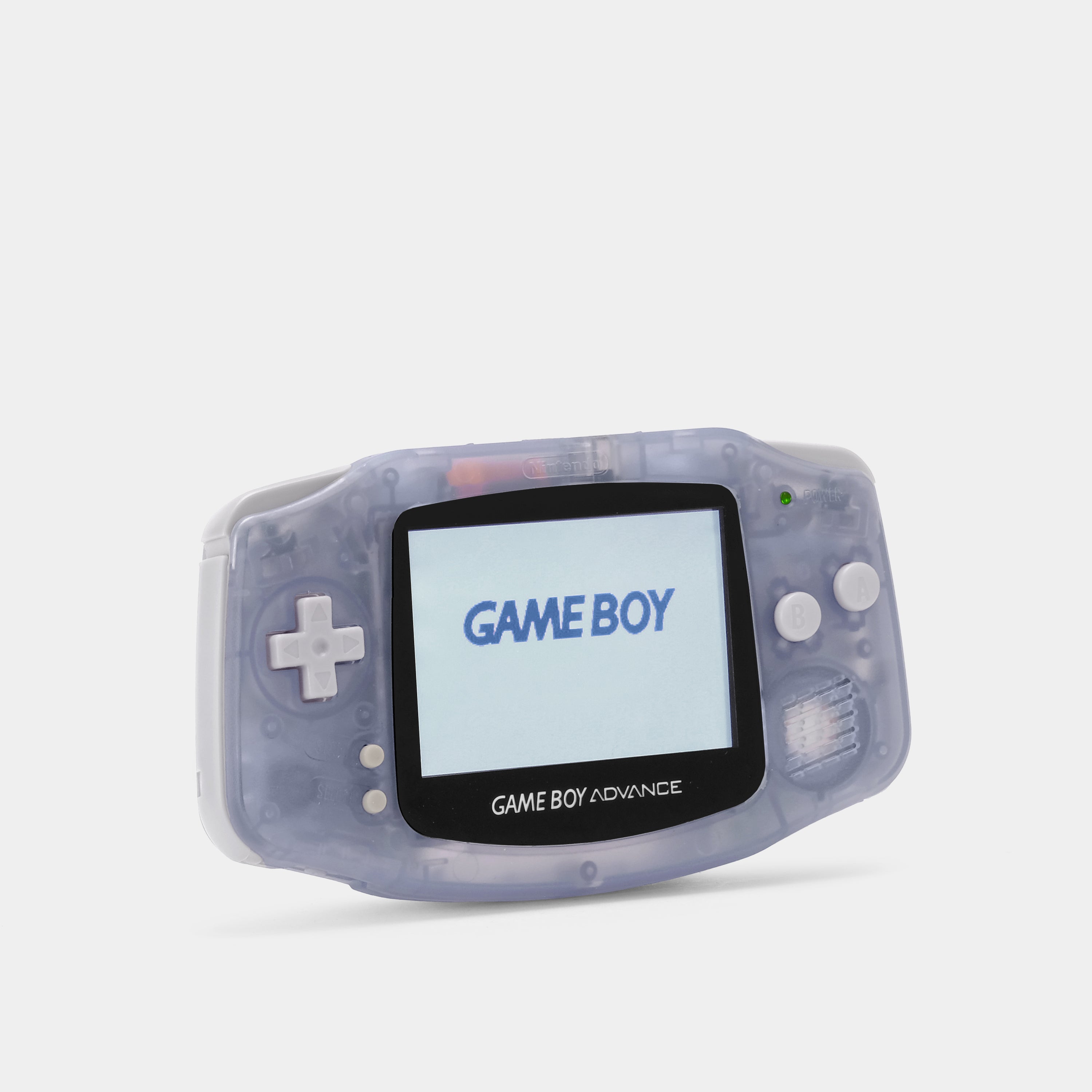 Game Boy Advance Handheld Gaming Console - Clear Glacier Color top