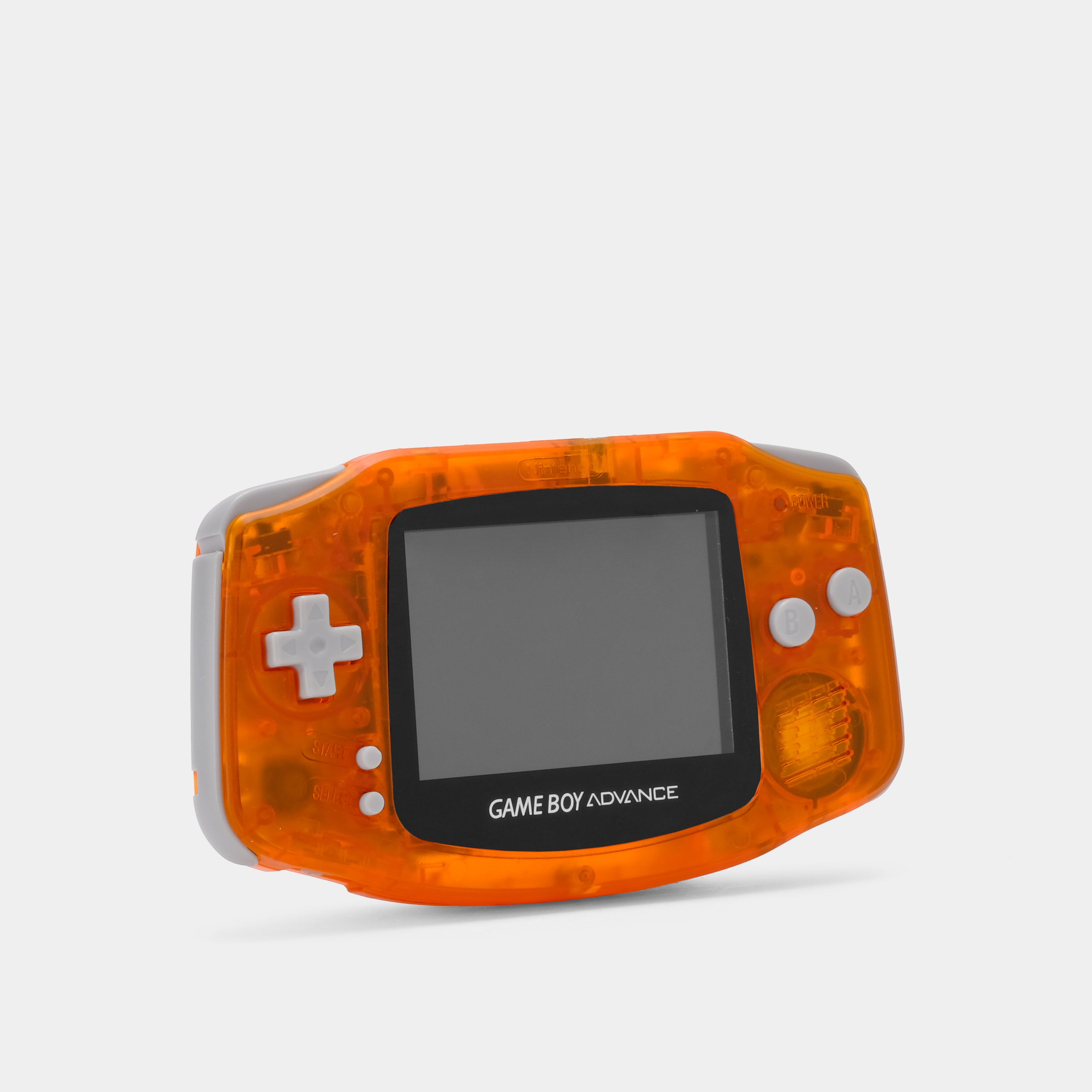 Nintendo Game Boy Advance Transparent Orange Game Console With Backlit Screen