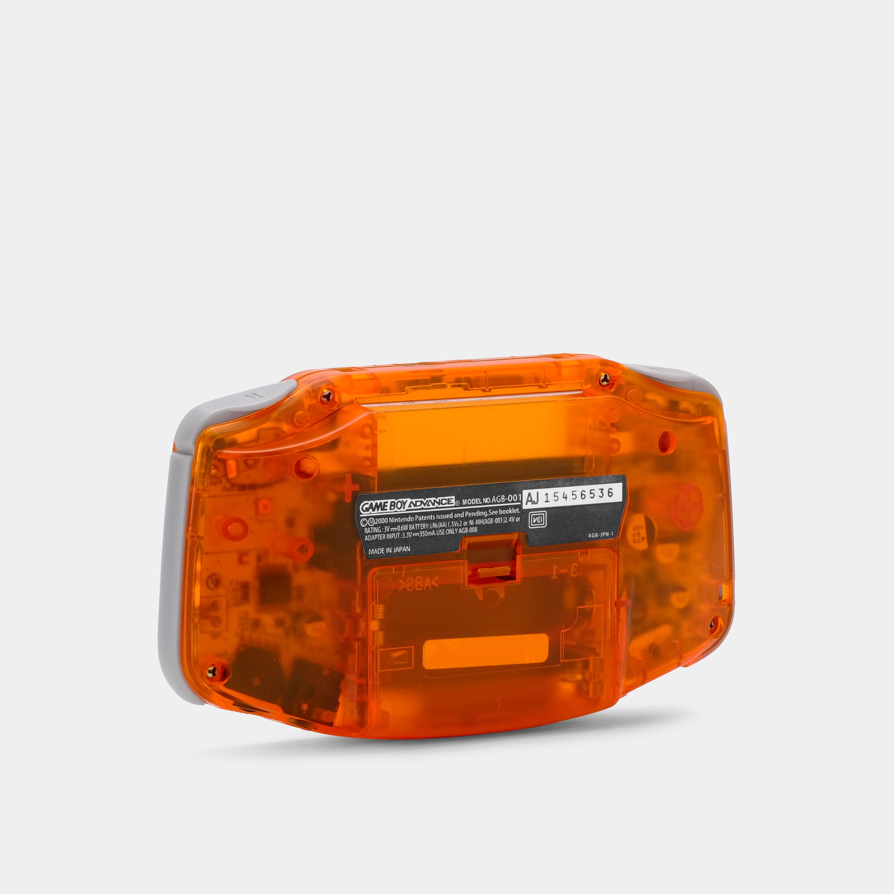 Nintendo Game Boy Advance Transparent Orange Game Console With Backlit Screen
