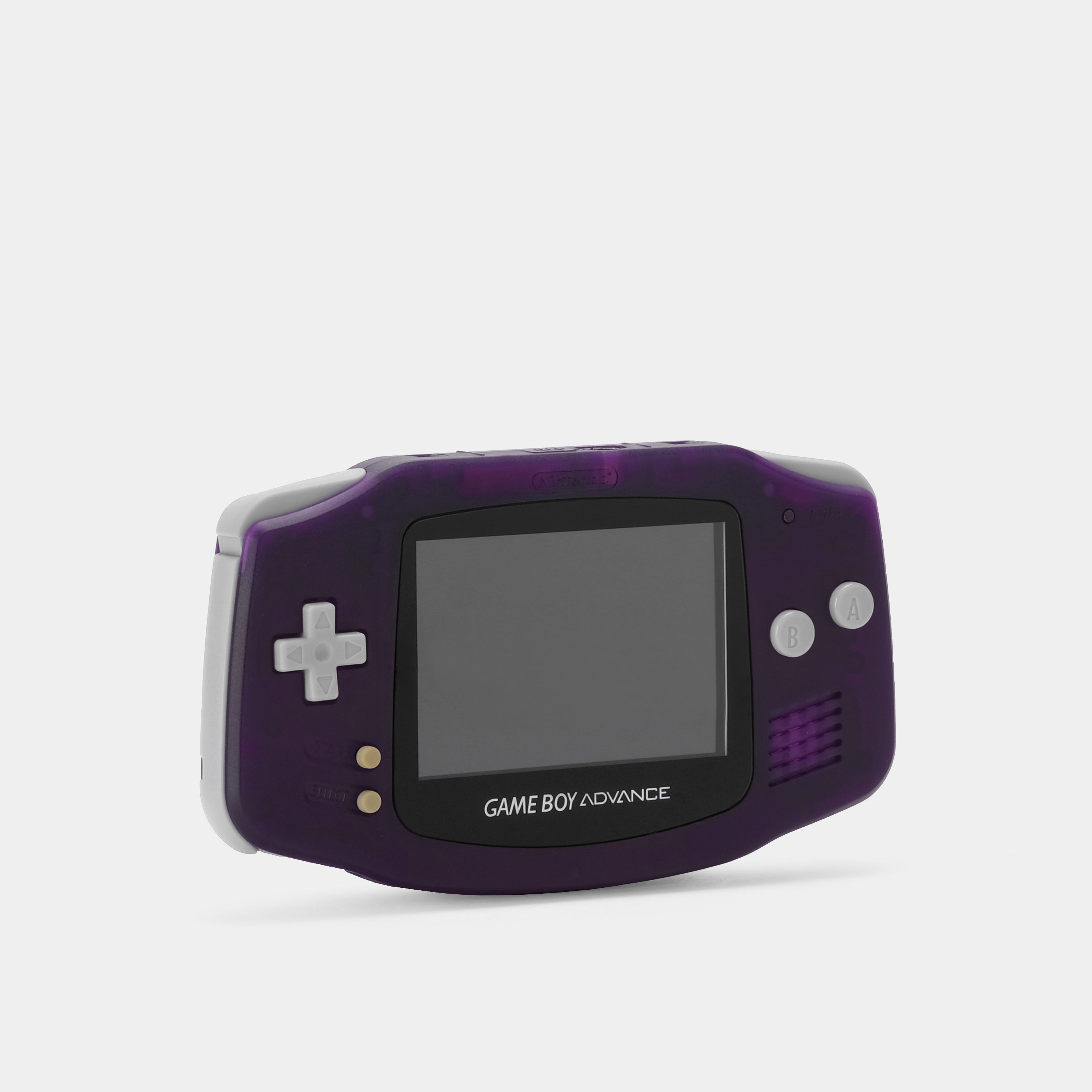 Nintendo Game Boy Advance Transparent Purple Game Console With Backlit Screen