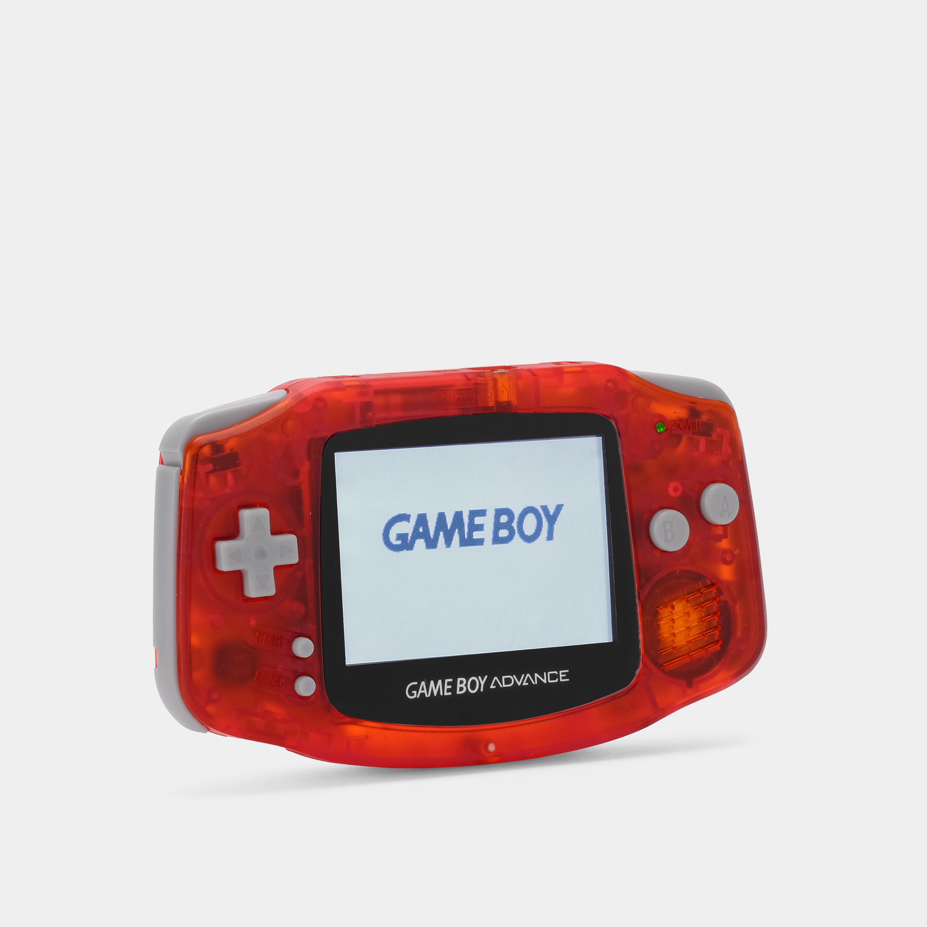 Nintendo Game Boy Advance Transparent Red Game Console With Backlit Sc