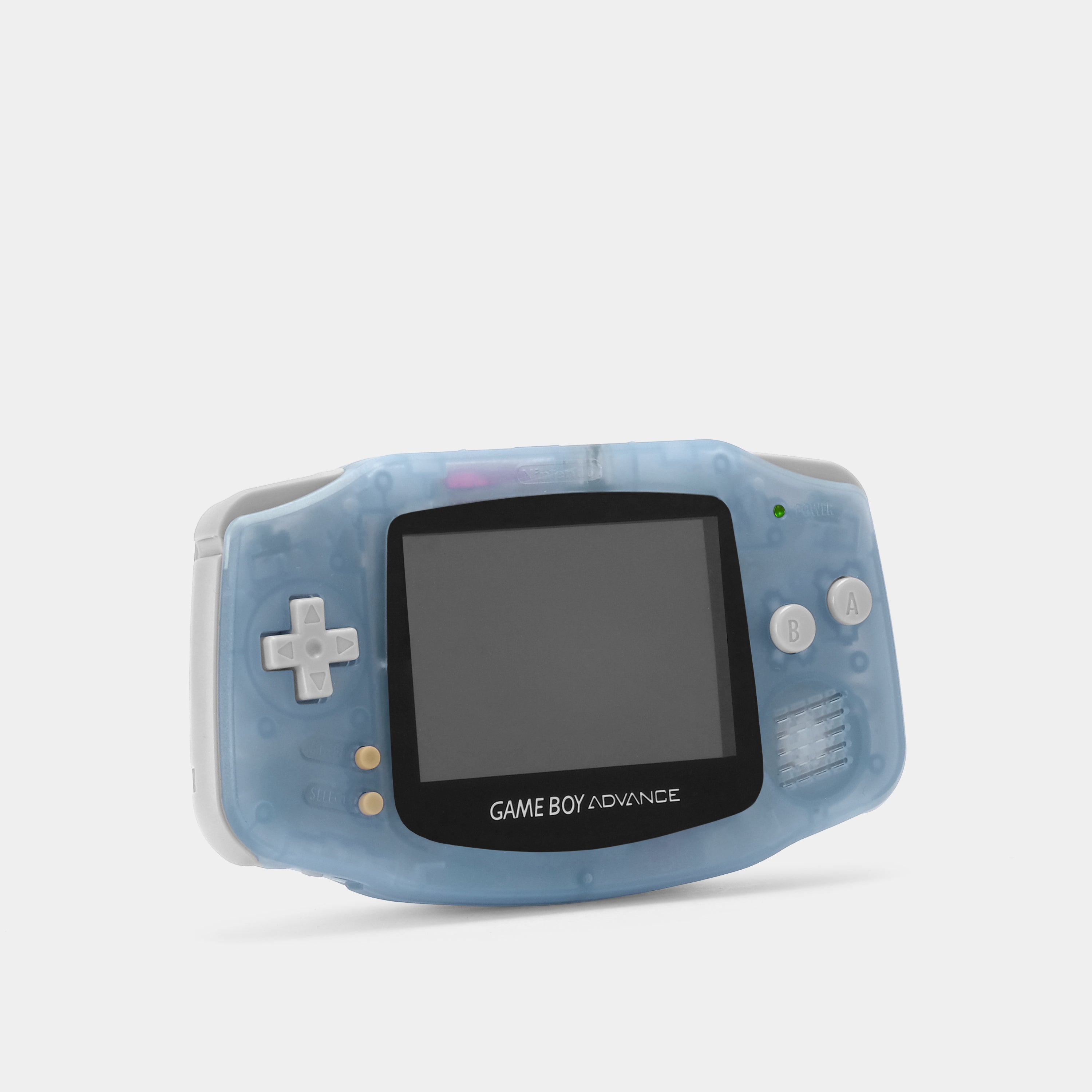 Nintendo Game Boy Advance Transparent Light Blue Glow In The Dark Game Console With Backlit Screen