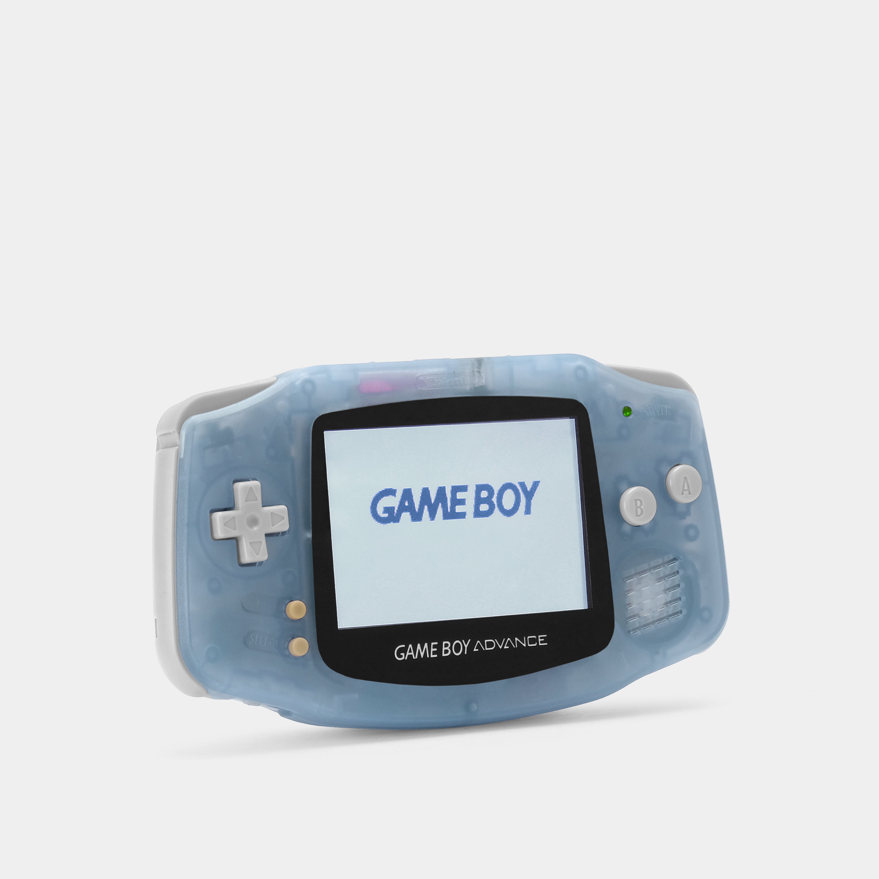 Nintendo Game Boy Advance Transparent Light Blue Glow In The Dark Game Console With Backlit Screen