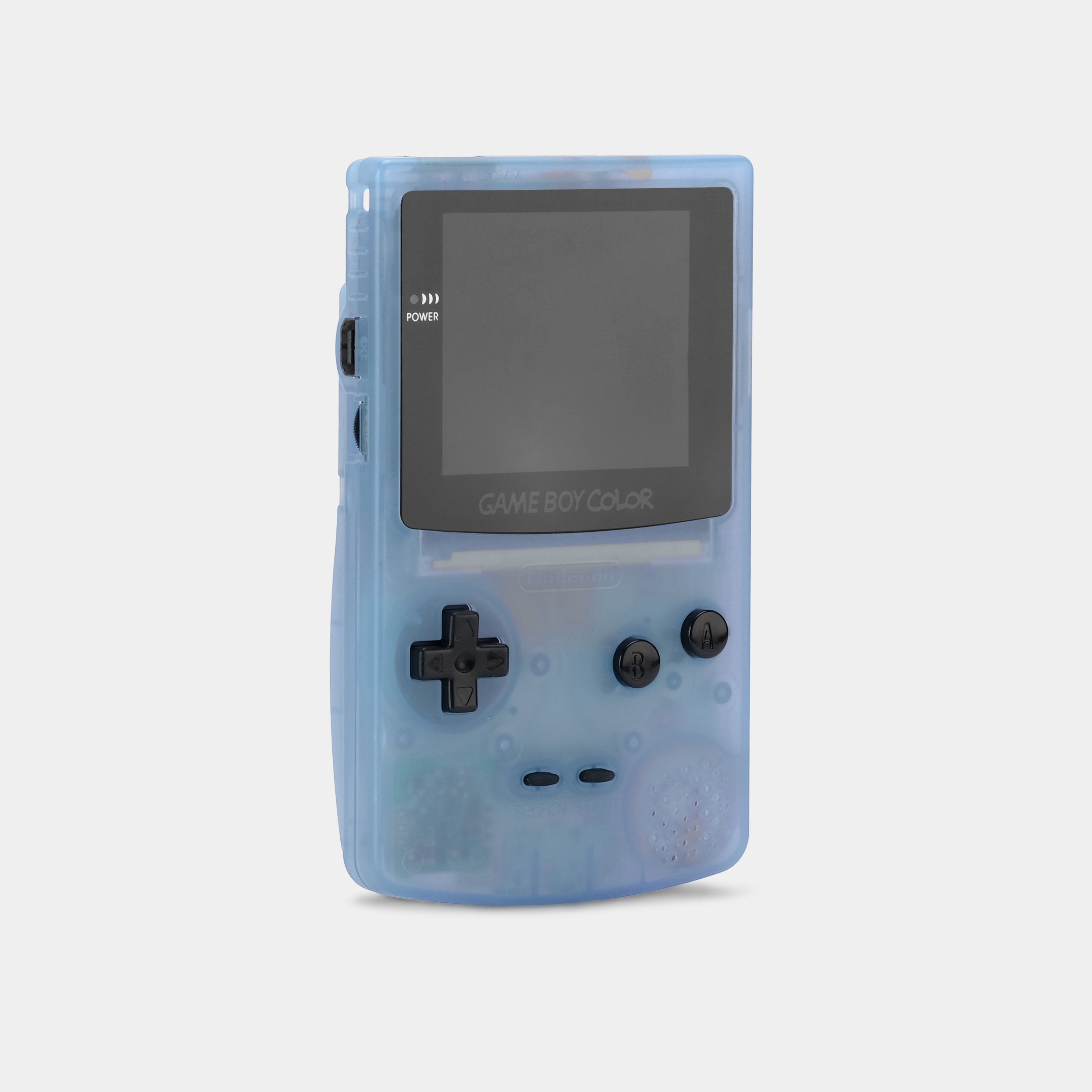 Nintendo Game Boy Color Translucent Light Blue Glow In The Dark Game Console With Backlit Screen