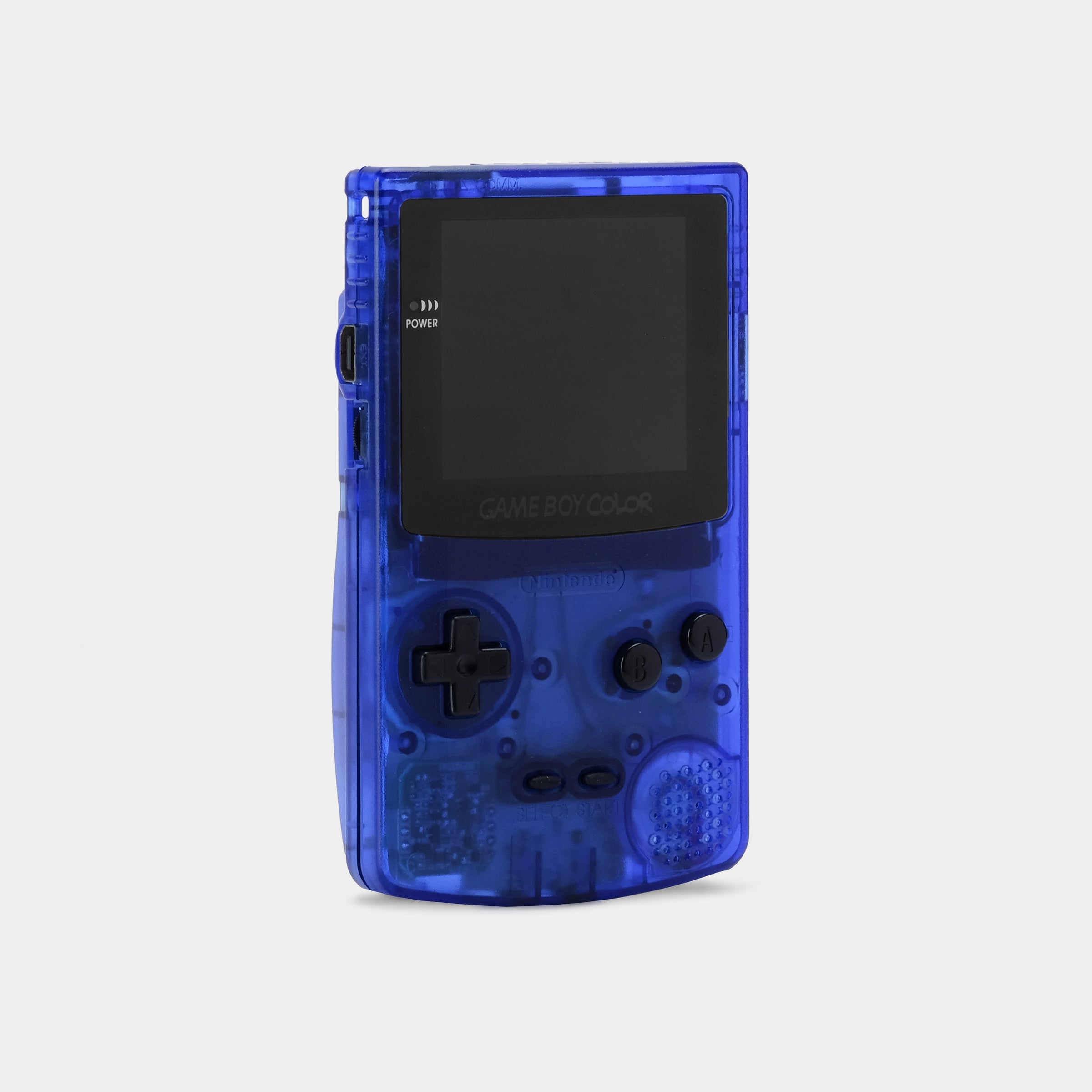 Nintendo Game Boy Color Translucent Blue Game Console With Backlit Scr