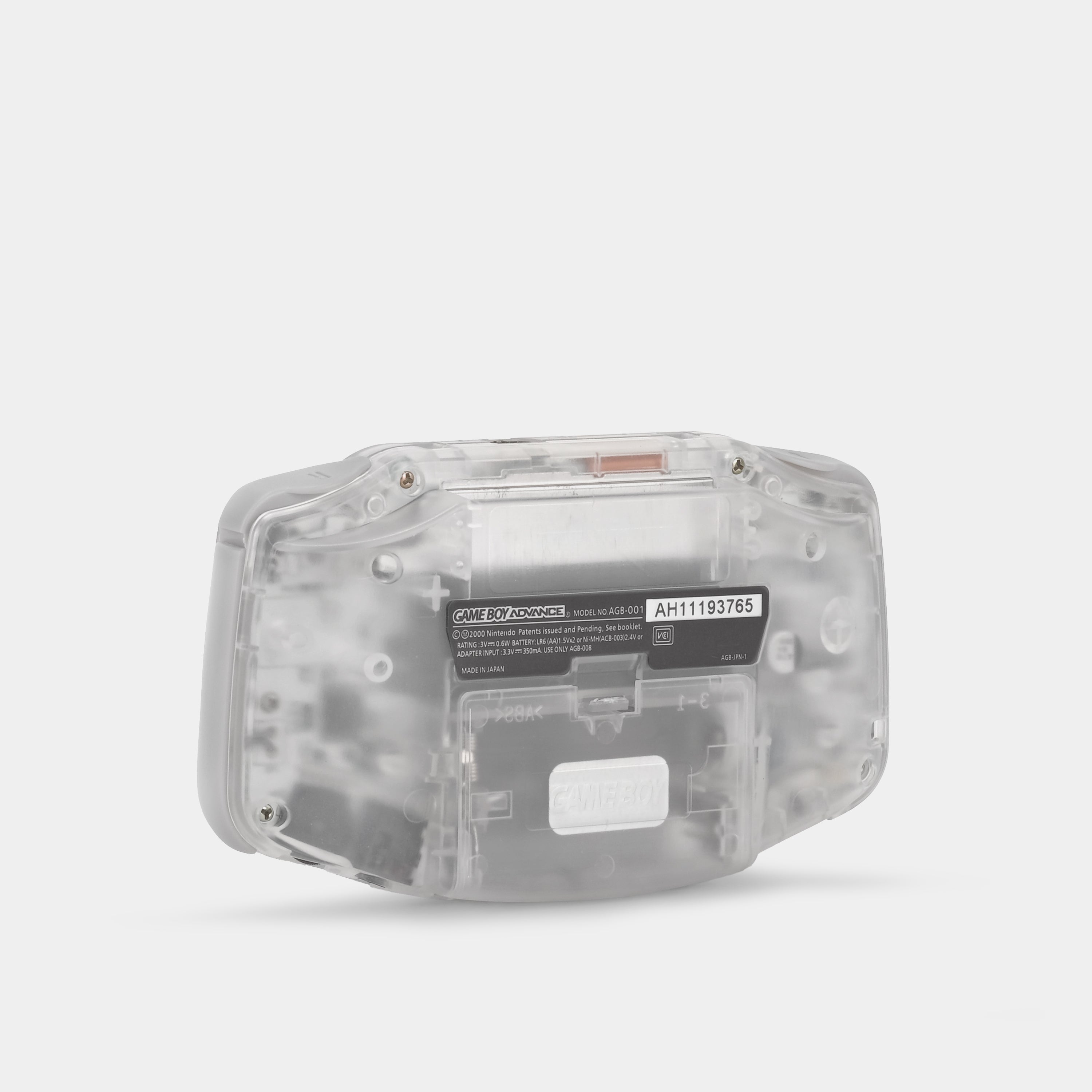 Nintendo Game Boy Advance Clear Game Console