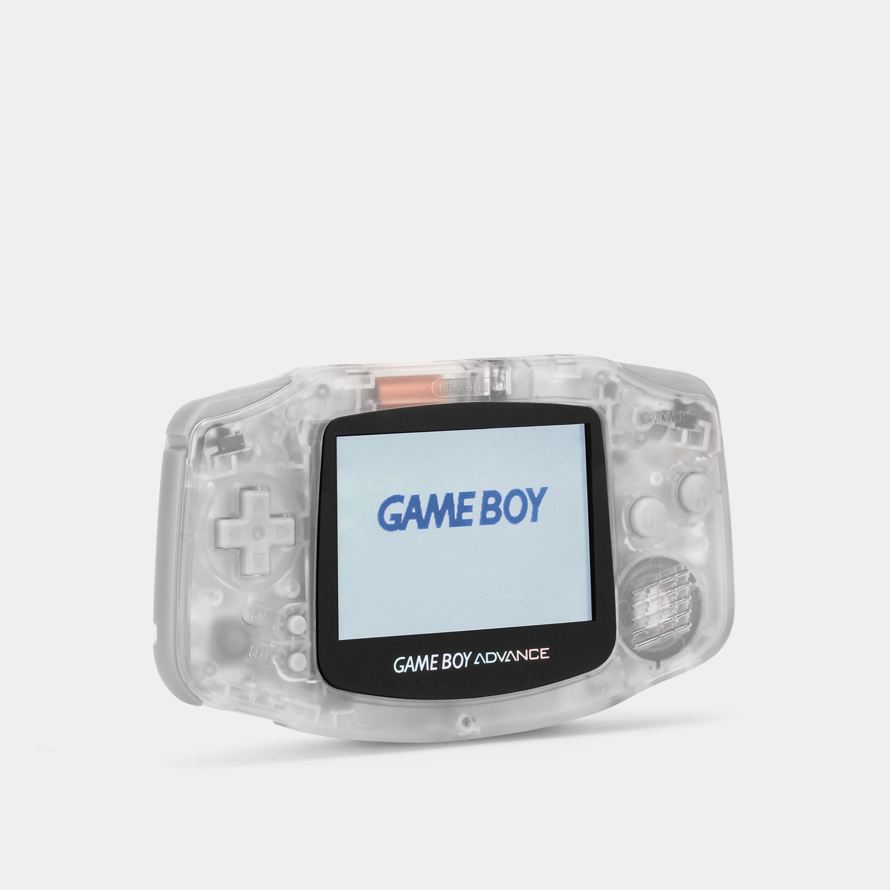 Nintendo Game Boy Advance Clear Game Console With Backlit Screen