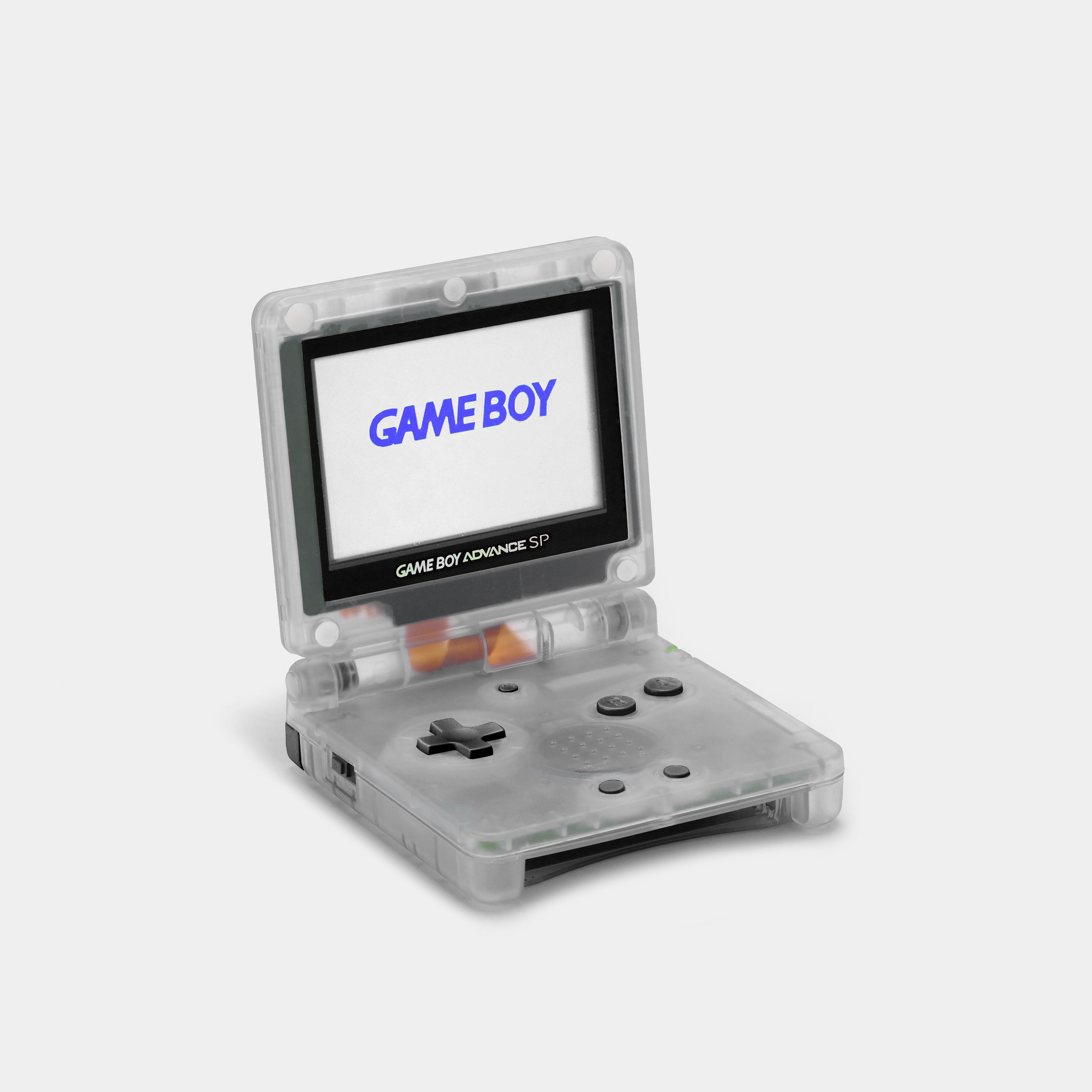 Nintendo Game Boy Advance SP Clear Game Console With Backlit Screen