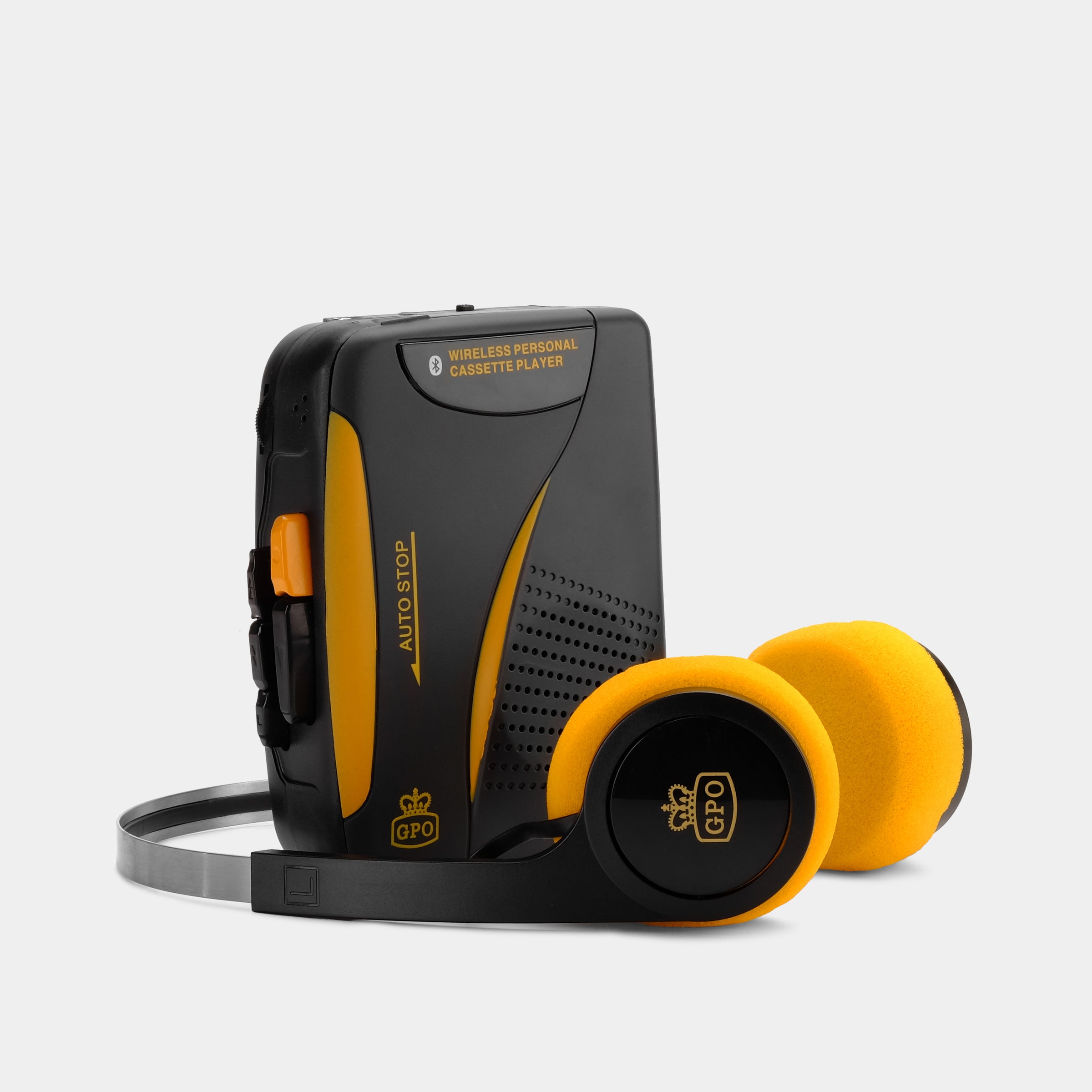GPO Personal Cassette Player With Bluetooth Headphones