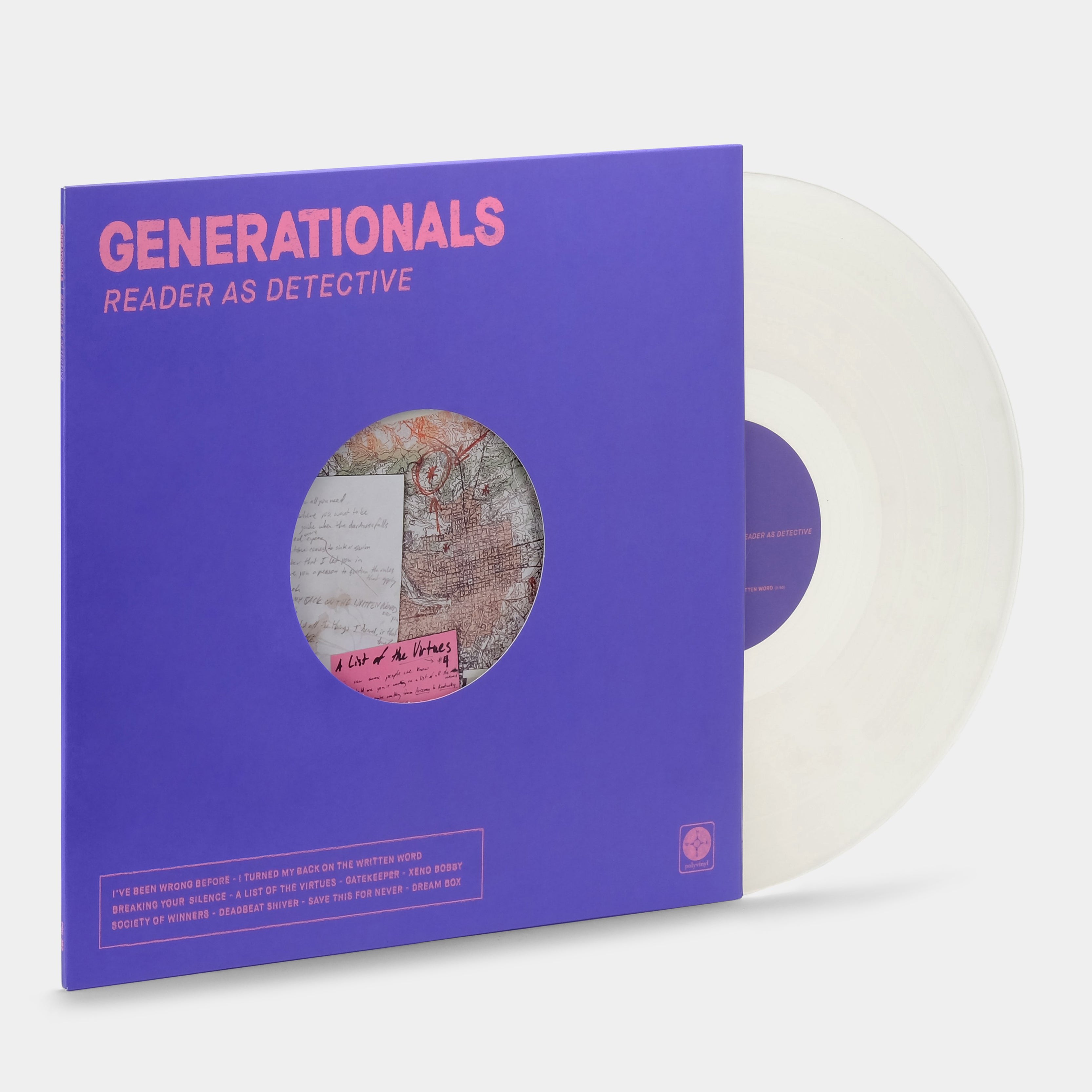 Generationals - Reader As Detective LP Semi-Transparent Vinyl Record