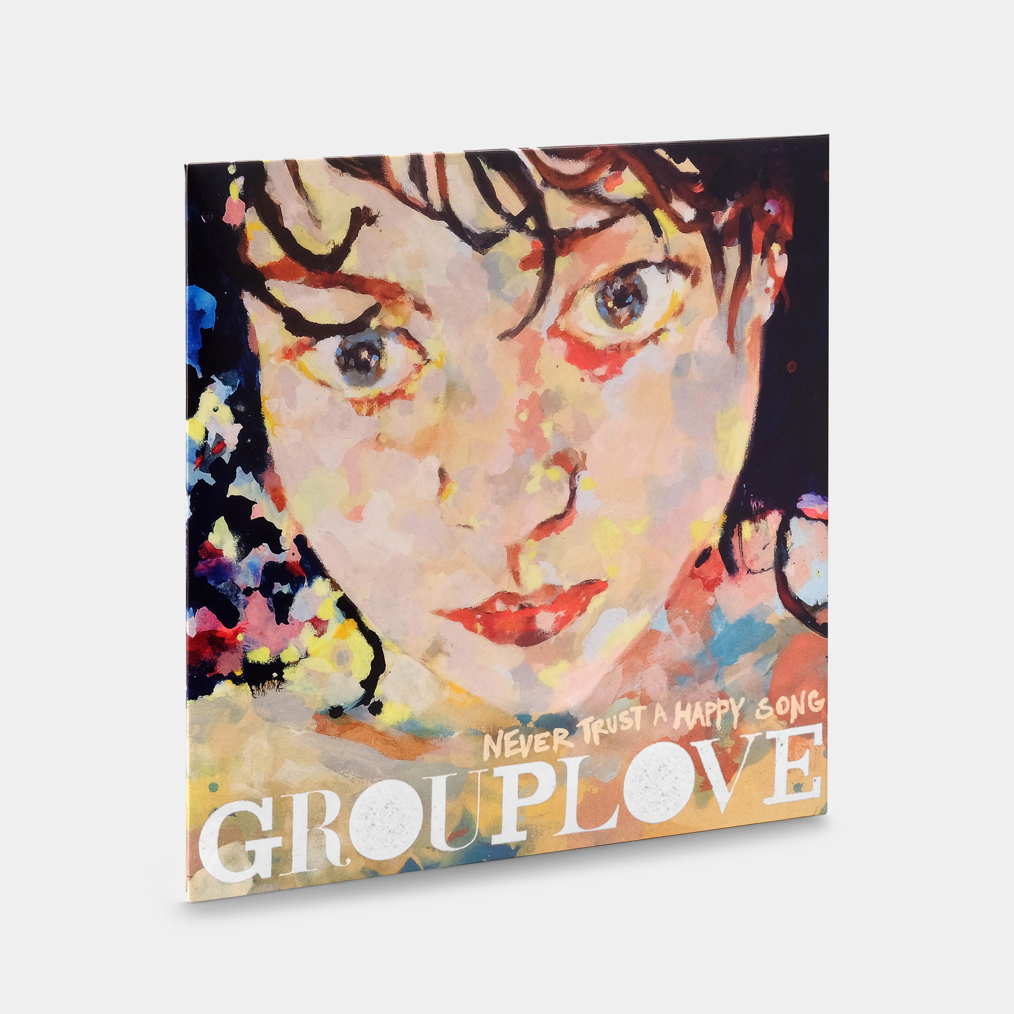 Grouplove - Never Trust A Happy Song LP Translucent Green Vinyl Record