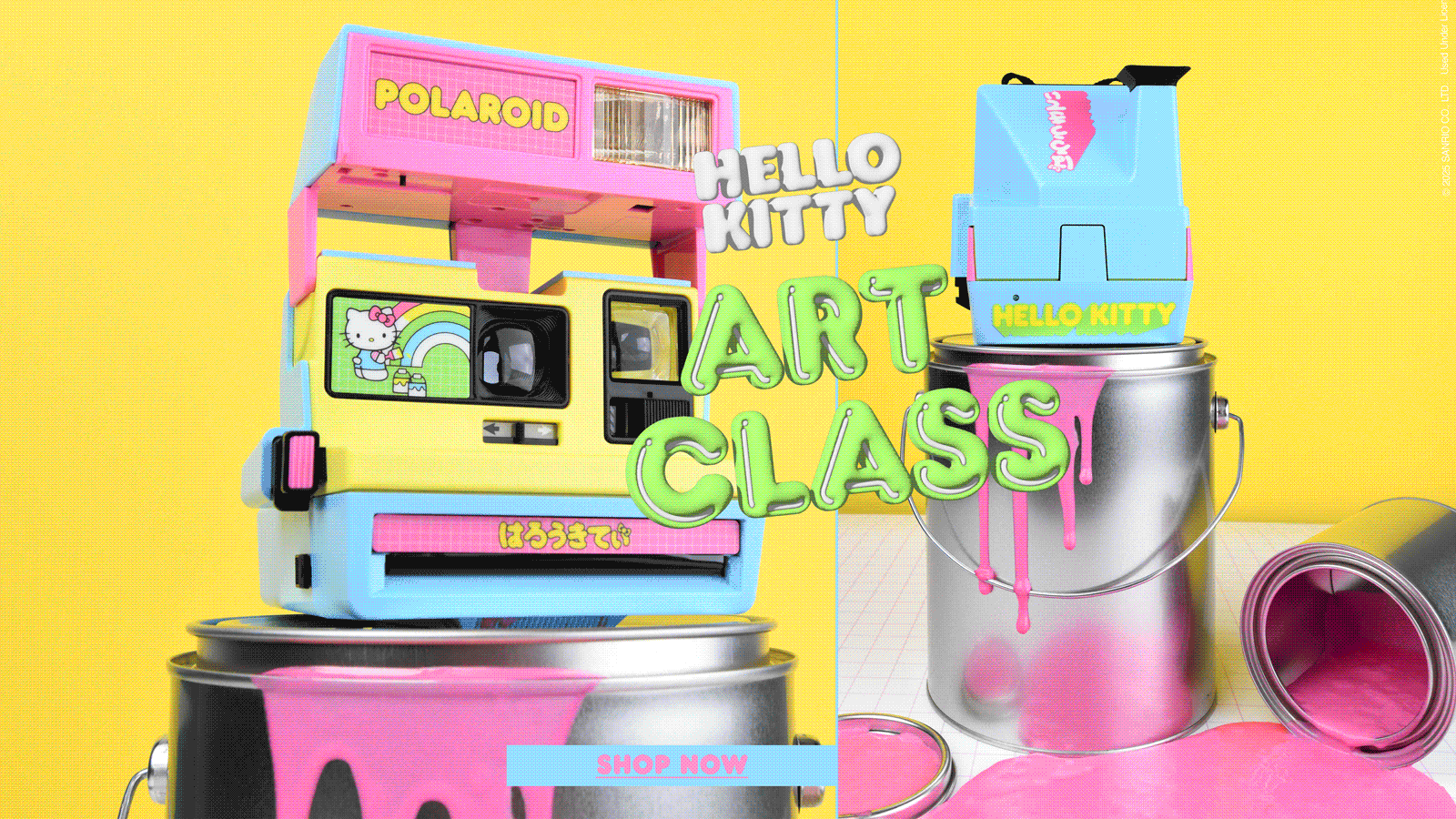 hello kitty art class polaroid instant camera shop now