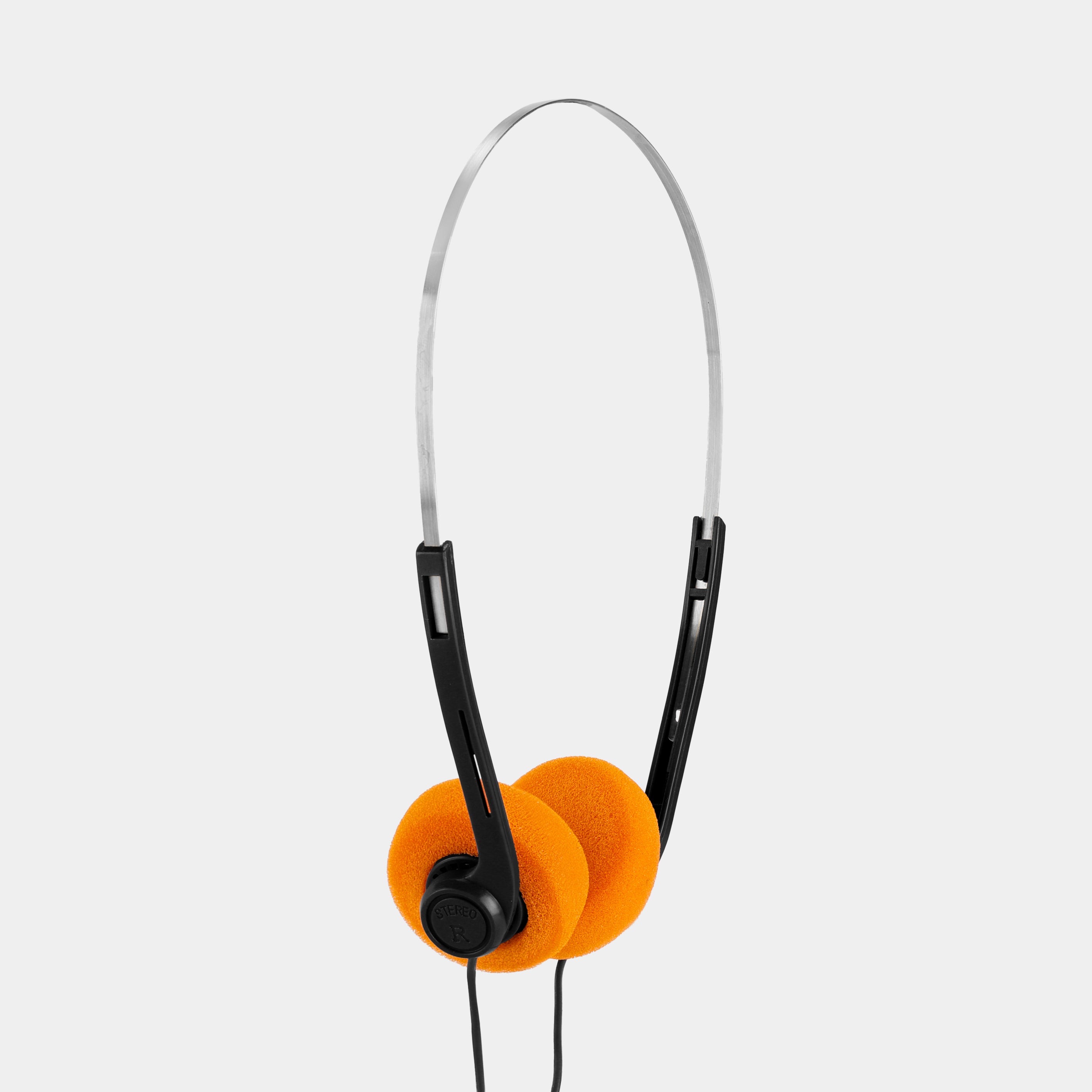 Vintage Black Stereo On-Ear Headphones