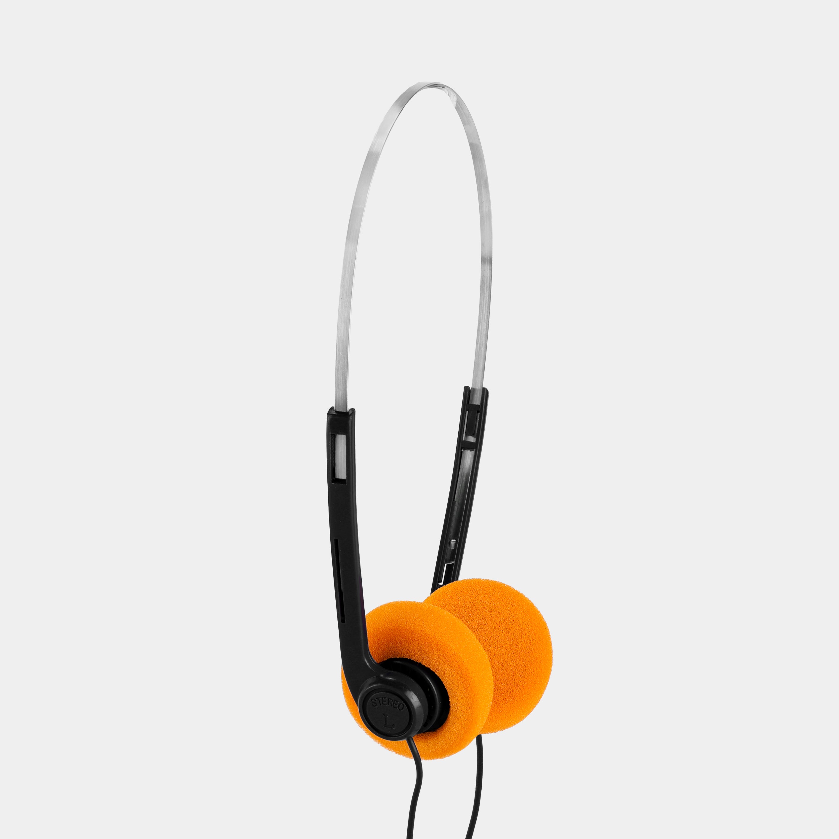 Vintage Black Stereo On-Ear Headphones
