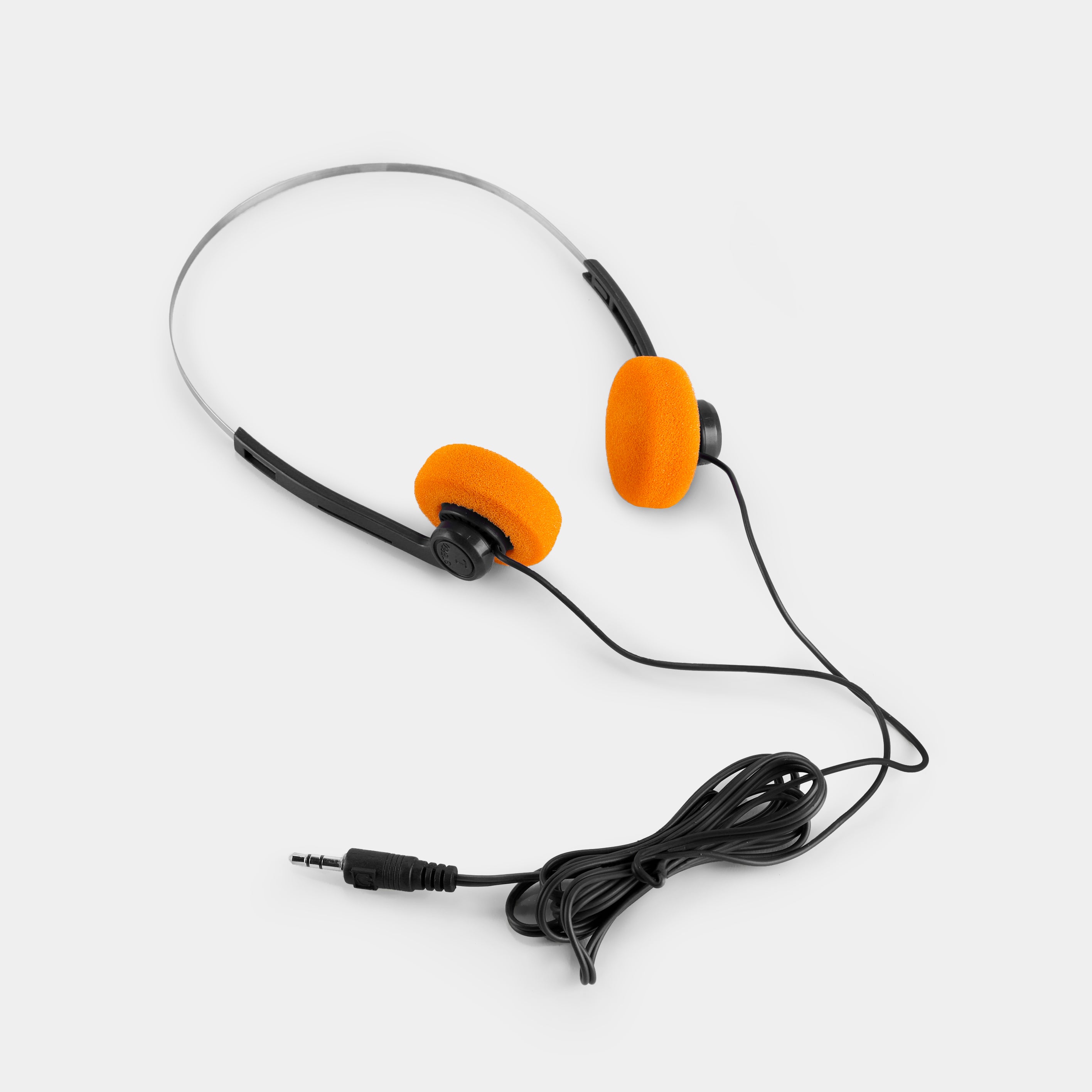 Vintage Black Stereo On-Ear Headphones