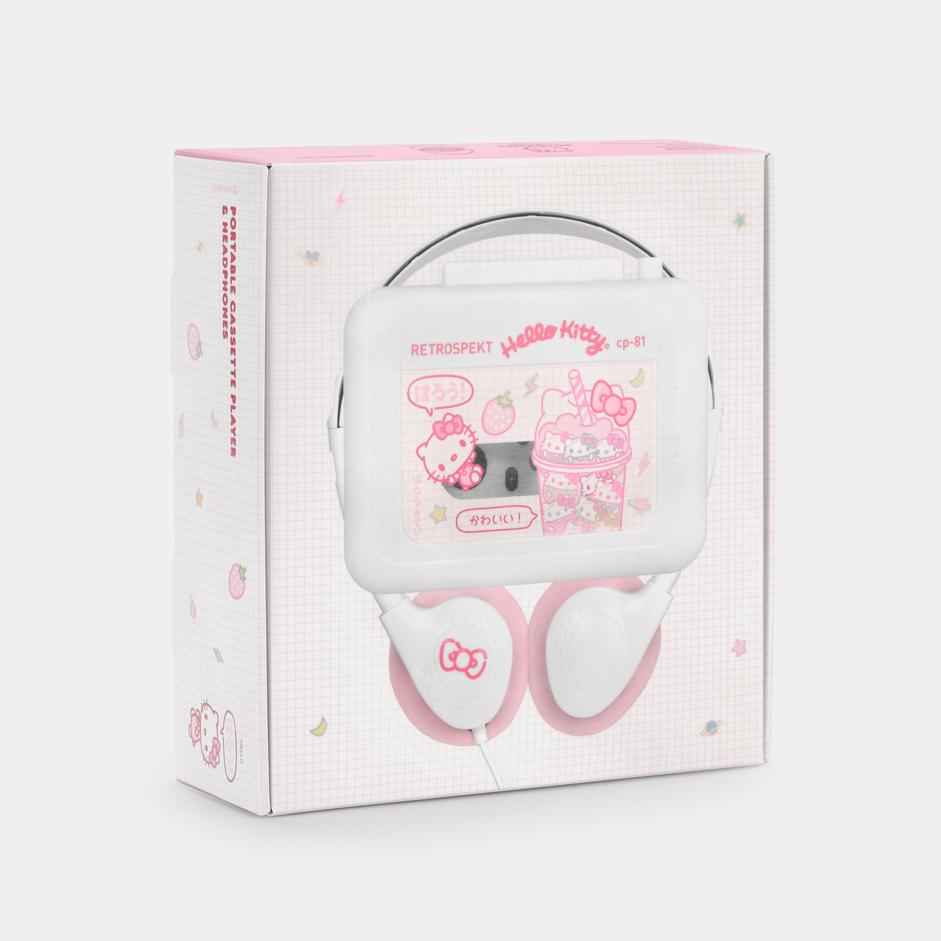 Retrospekt x Hello Kitty Strawberry Kawaii CP-81 Portable Cassette Player