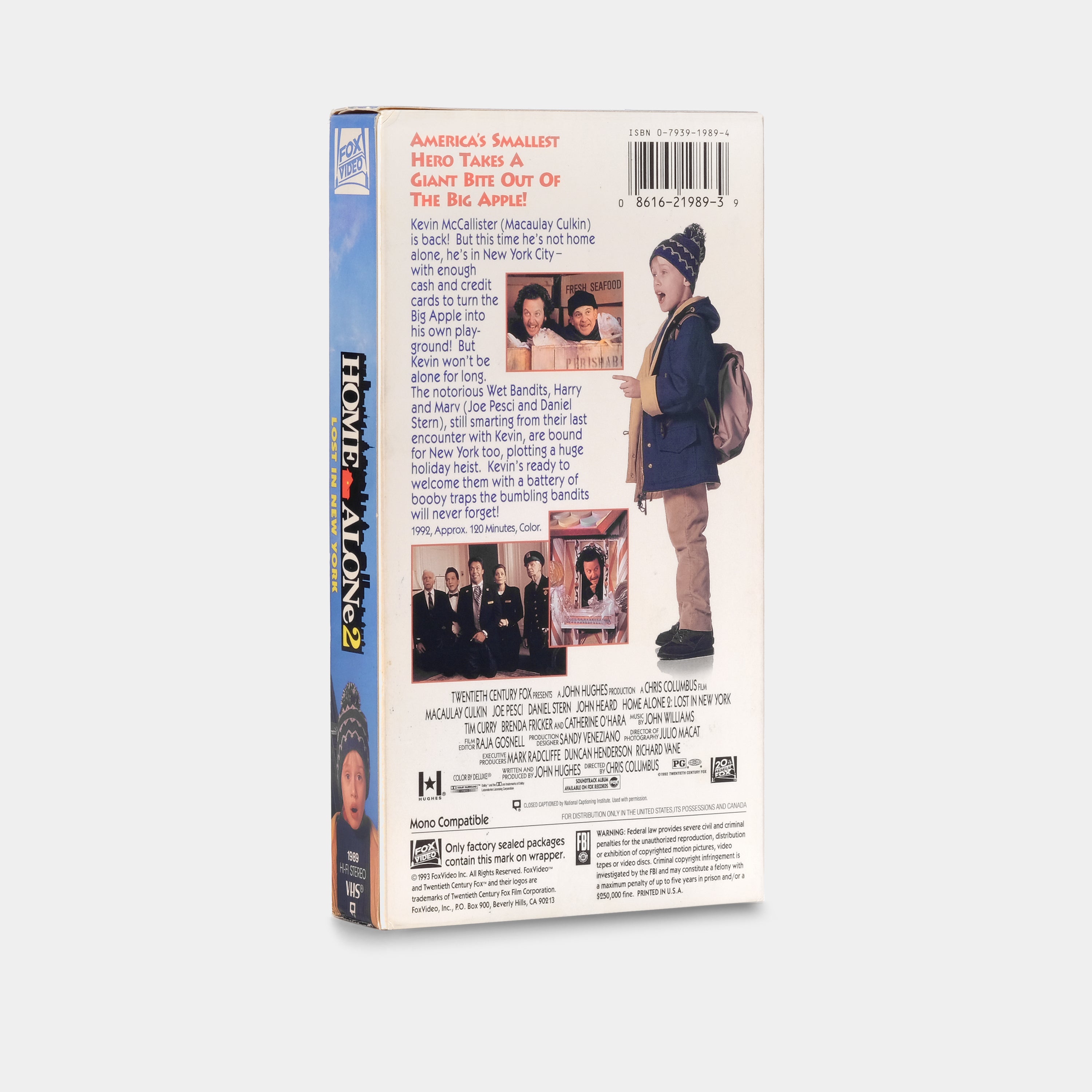 Home Alone 2: Lost in New York VHS Tape